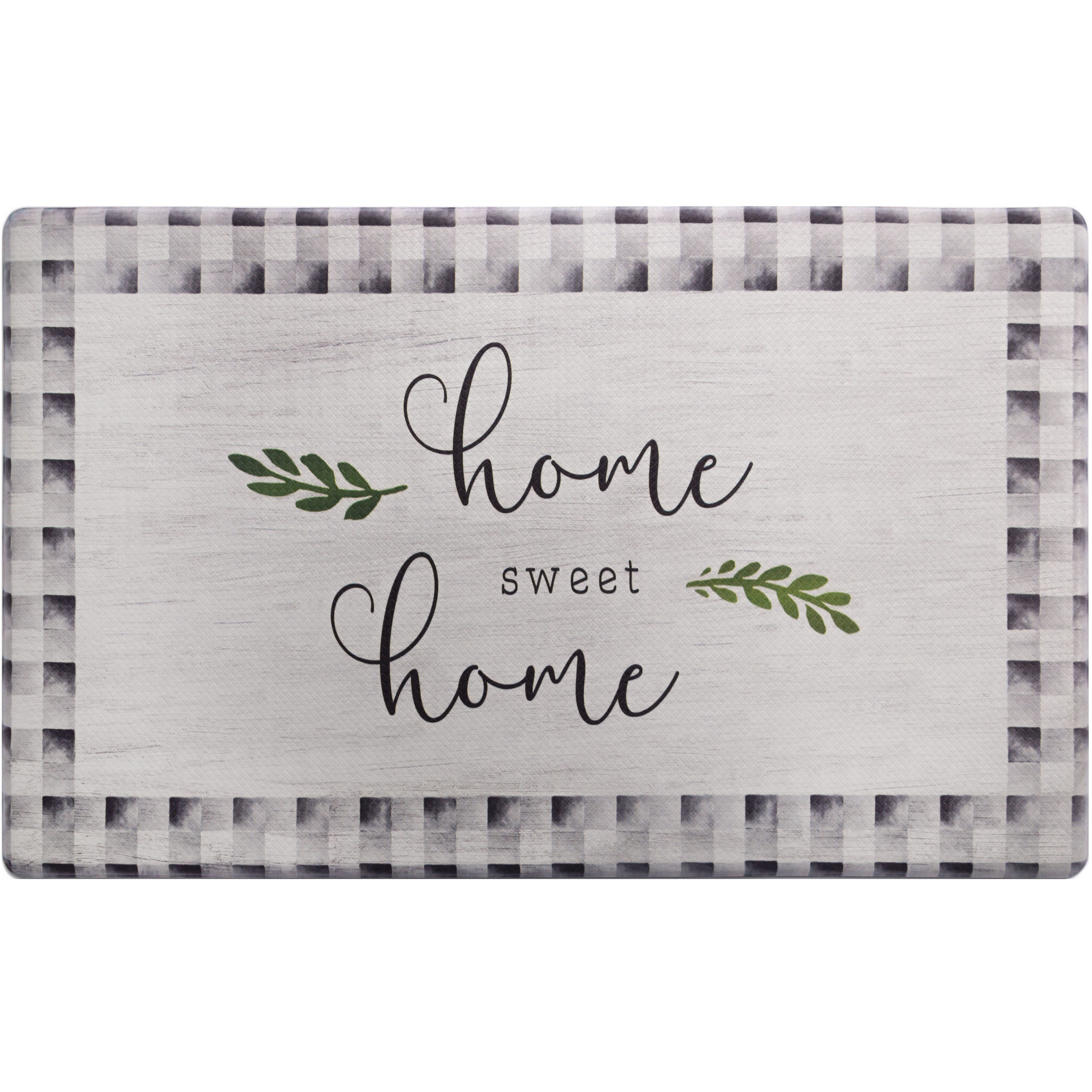Home Dynamix 1-CZ16 17.50-in x 30-in Grey PVC Non-Slip Grip Indoor or outdoor Anti-fatigue Mat