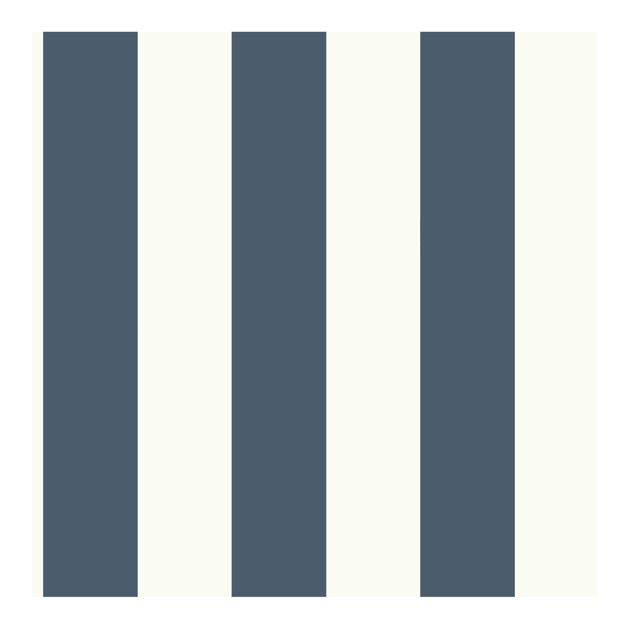 Magnolia Home MH1591 56-sq ft Navy and White Paper Stripes Prepasted Soak and Hang Wallpaper