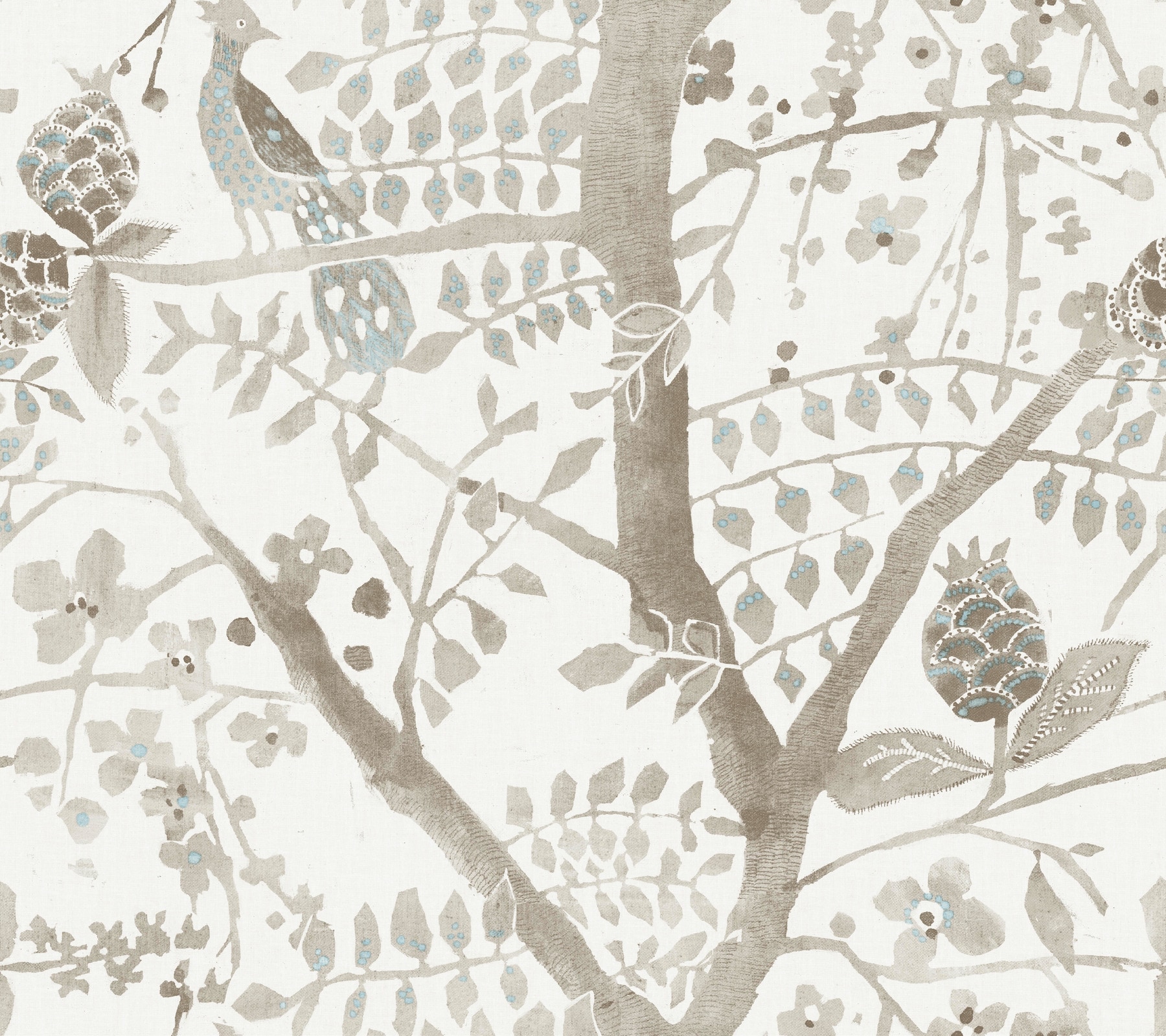 York Wallcoverings BO6635 Bohemian Luxe 60.8-Sq. Feet Off-white Non-woven Novelty Unpasted Wallpaper