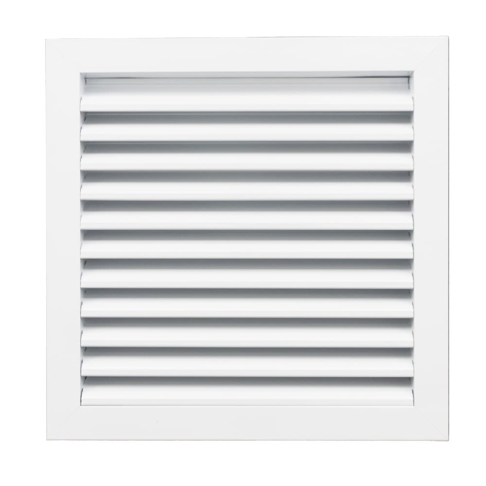 ACLaminaire L-RA-LP-A BS12X12 12-in x 12-in Aluminum White Sidewall/Ceiling Grille