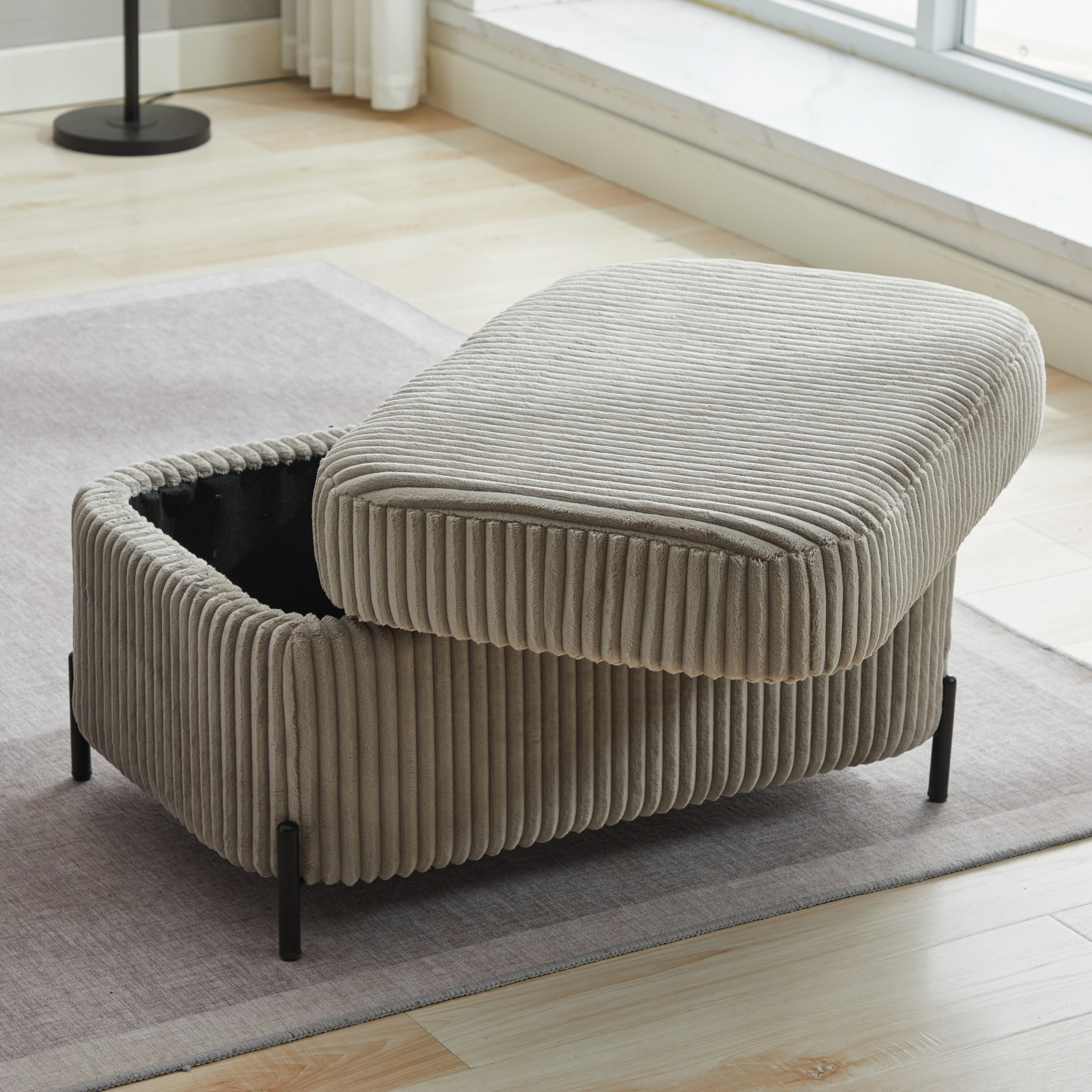 Hrinhom HC-W4003-GRAY Indoor-Ottomans - View #2