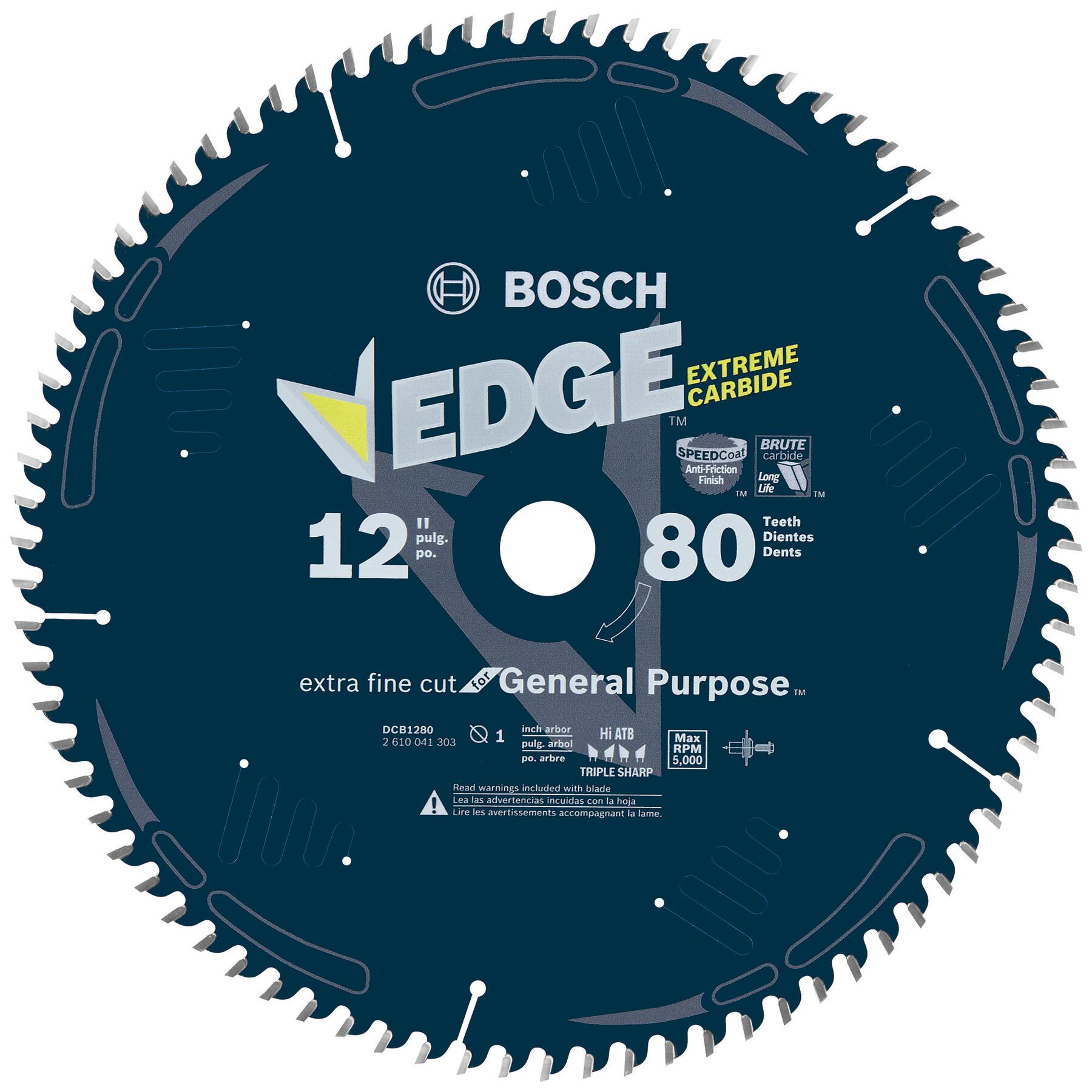 Bosch DCB1280 12-in 80 -Tooth Fine Finish Carbide-tipped LCS Circular saw blade Individual