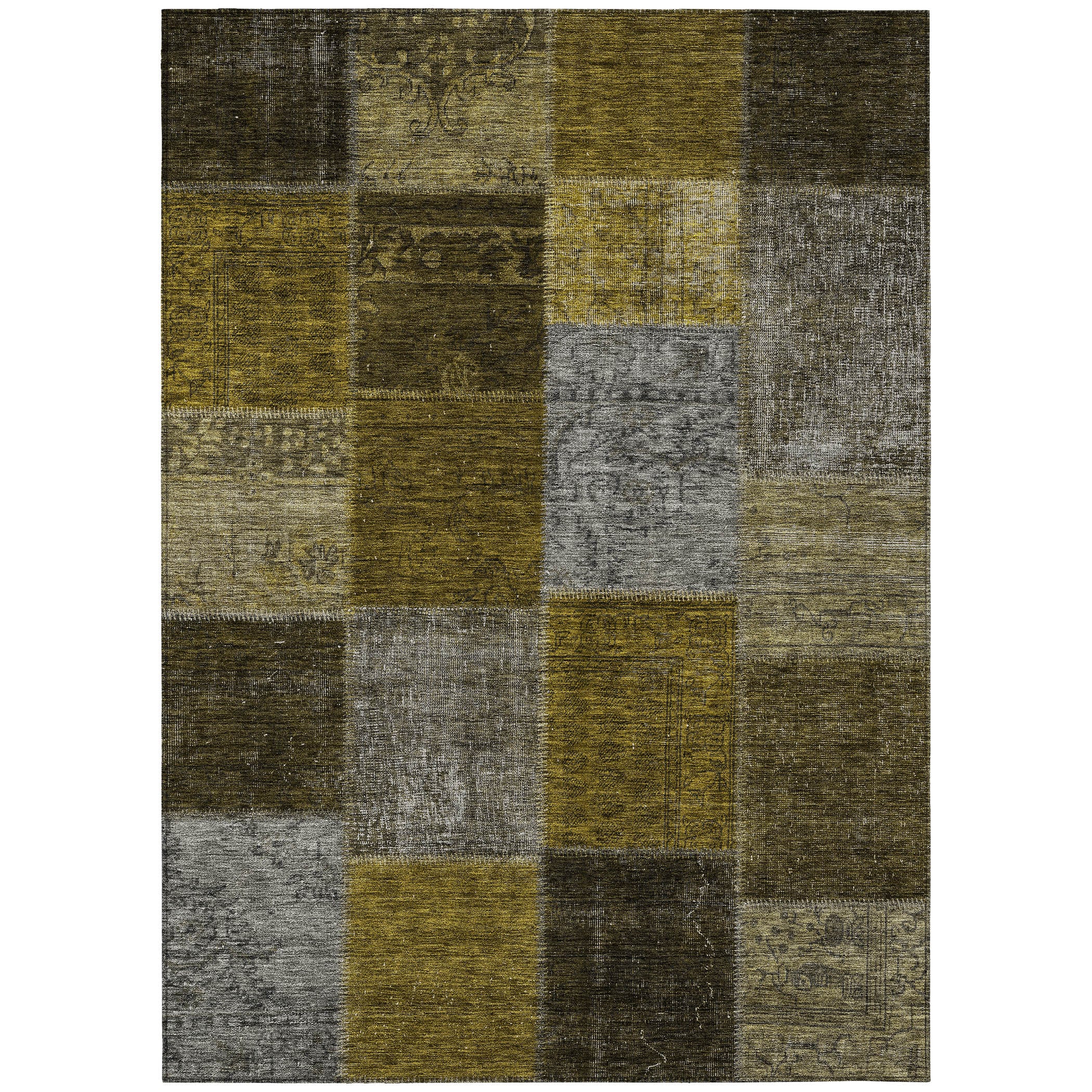 Addison Rugs ACN663MO9X12 Chantille ACN663MO 9 x 12 (ft) Polyester Mocha Rectangular Indoor/Outdoor Geometric Machine washable Area rug
