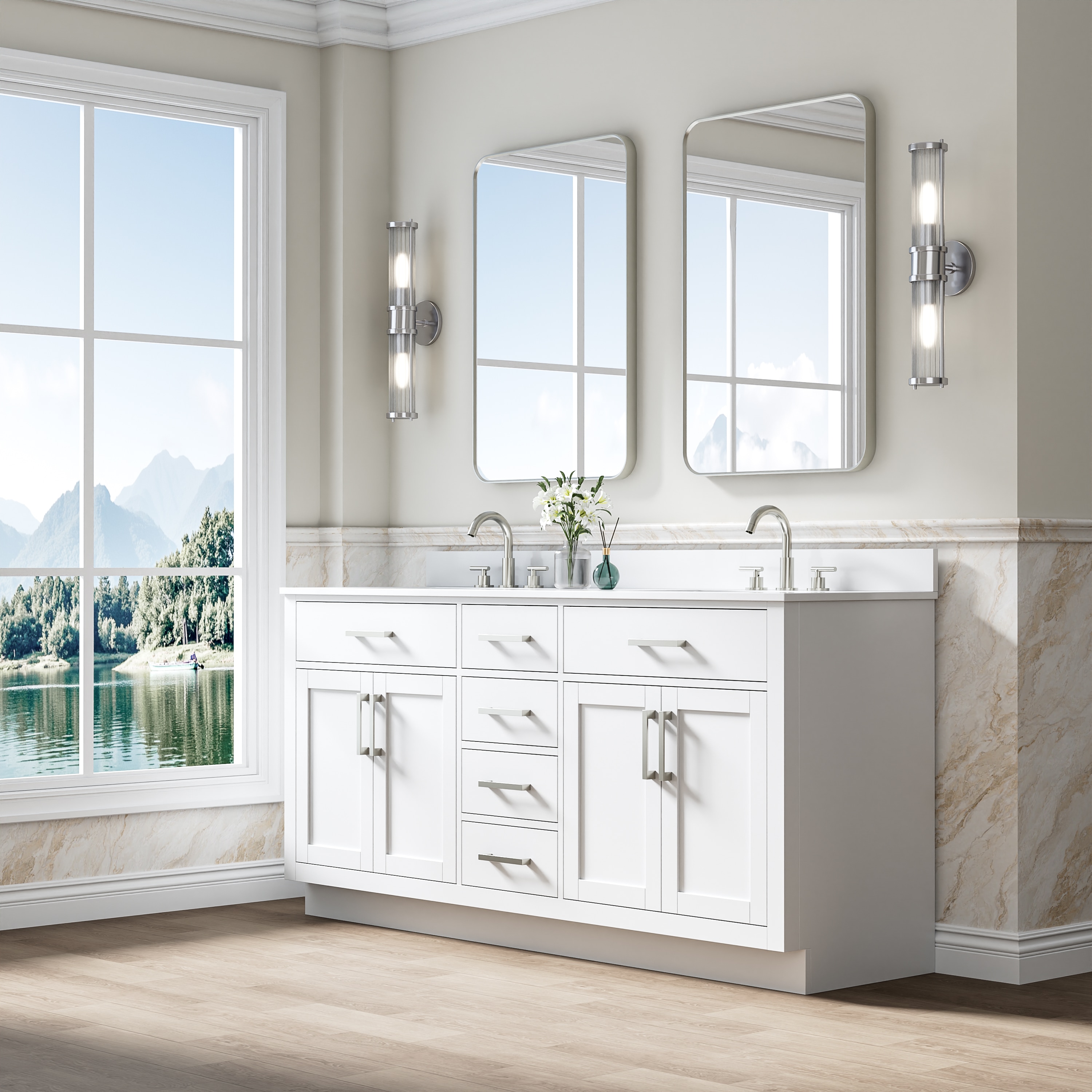 Ayelon BVMNWT72WC Bath-Vanity-Combo - View #2