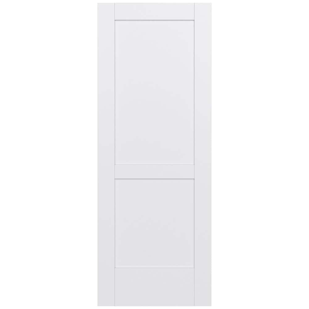 JELD-WEN MODA 1023W 30-in x 80-in 2-panel Square Solid Core Primed MDF ...