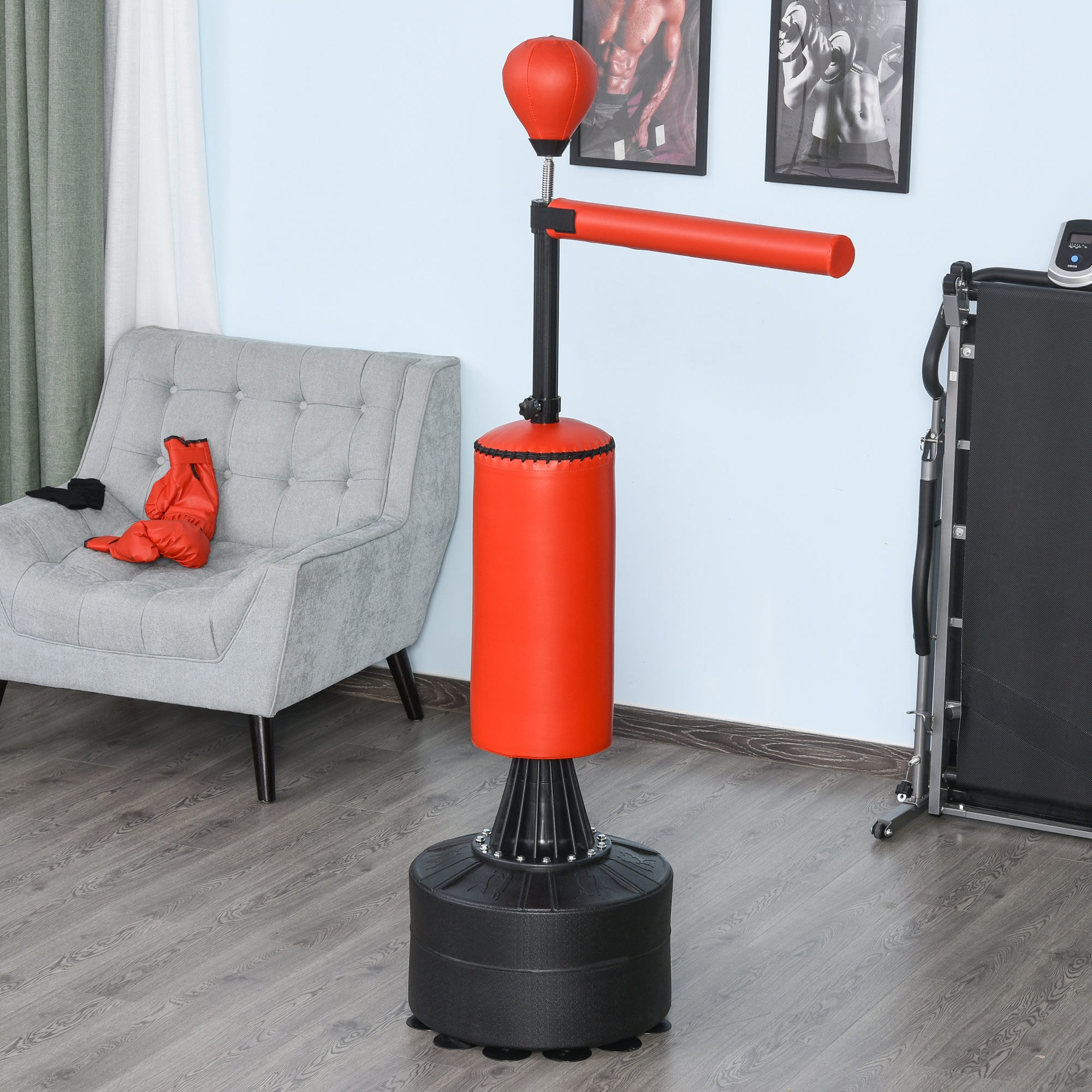 Soozier Boxing Bag Freestanding Punching Bag with Speed Ball