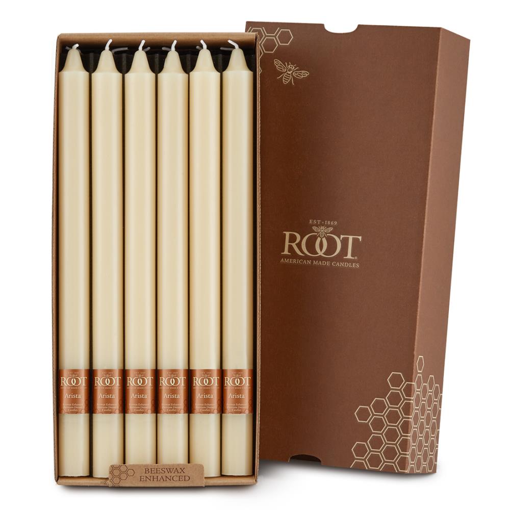 Root Candles 82184 12 -Pack Off-white Taper candle