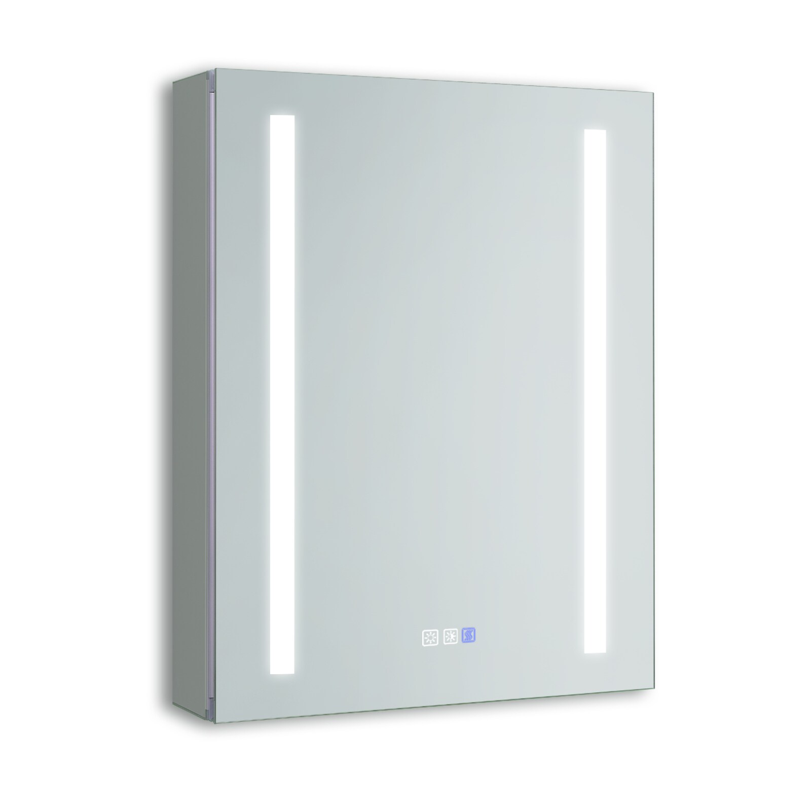 AAZJ JDEX-MC2026R2 HSV4 20-Inches x 26-Inches Lighted LED Fog Free Surface/Recessed Mount Silver Mirrored Rectangle Medicine Cabinet