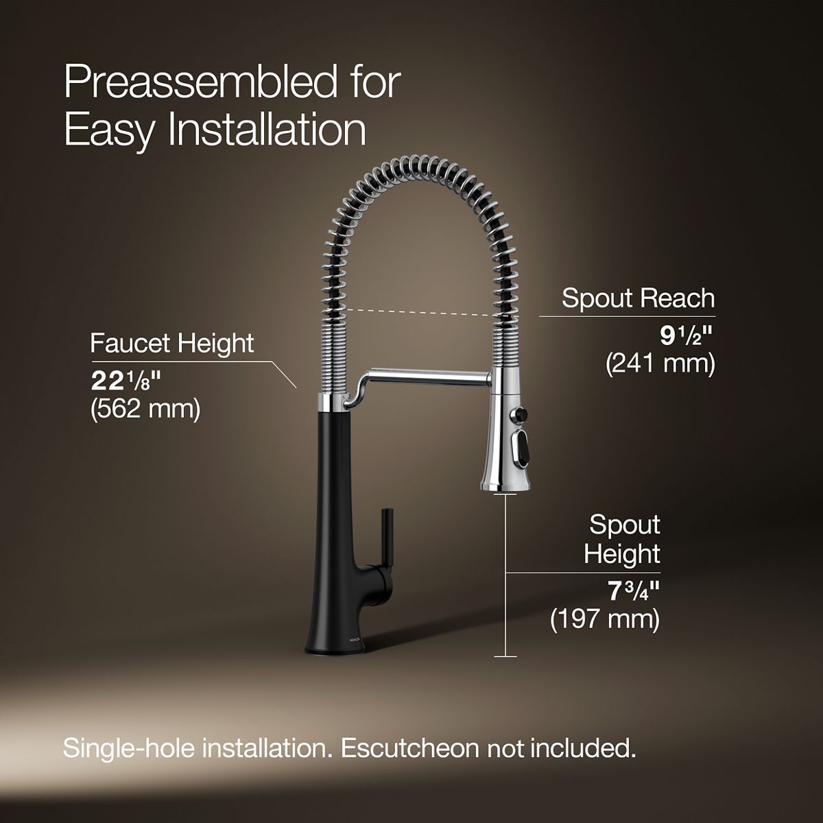 KOHLER 23765-CBL Kitchen-Faucets - View #3