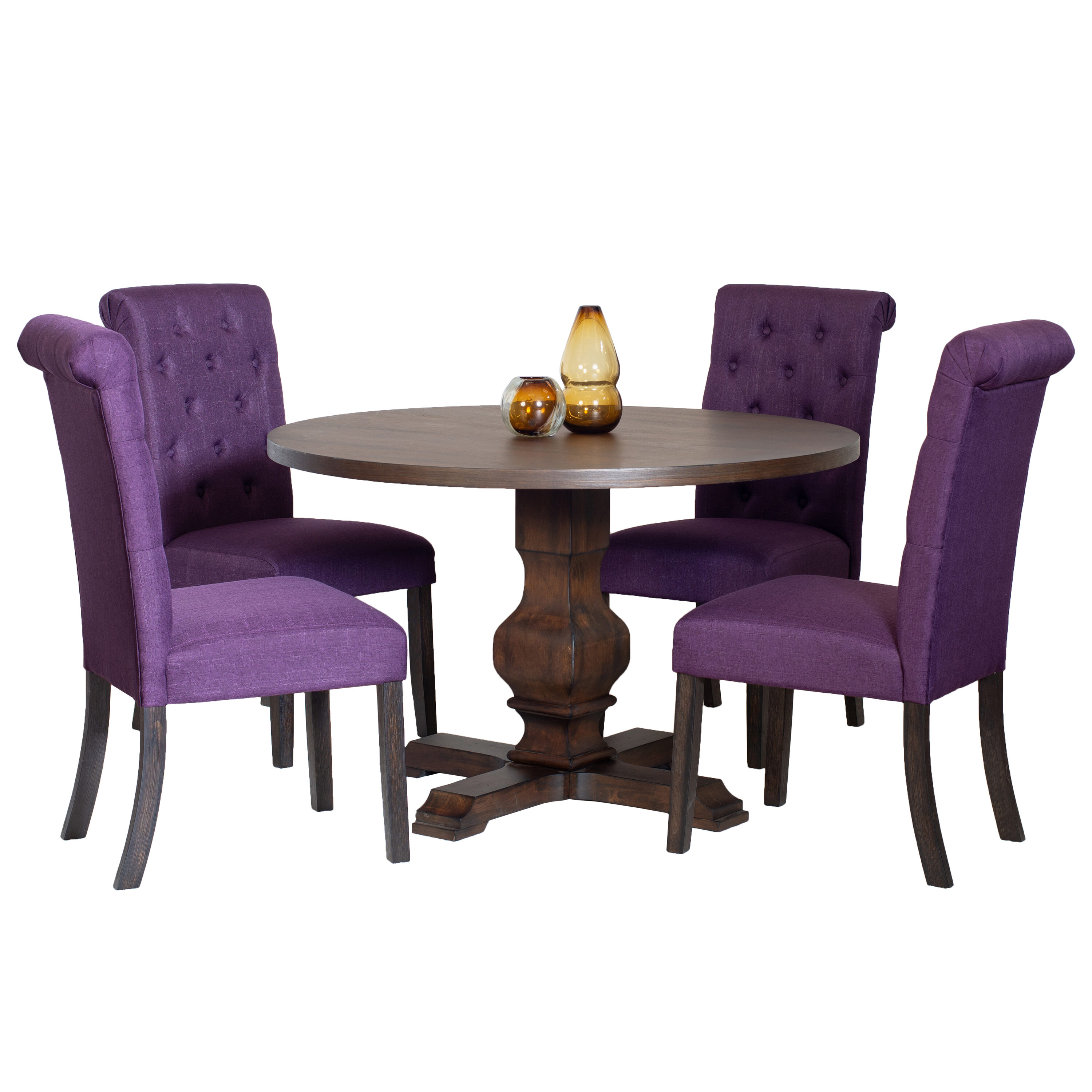Roundhill Furniture T407-C361PLX2 Dining-Sets - View #2