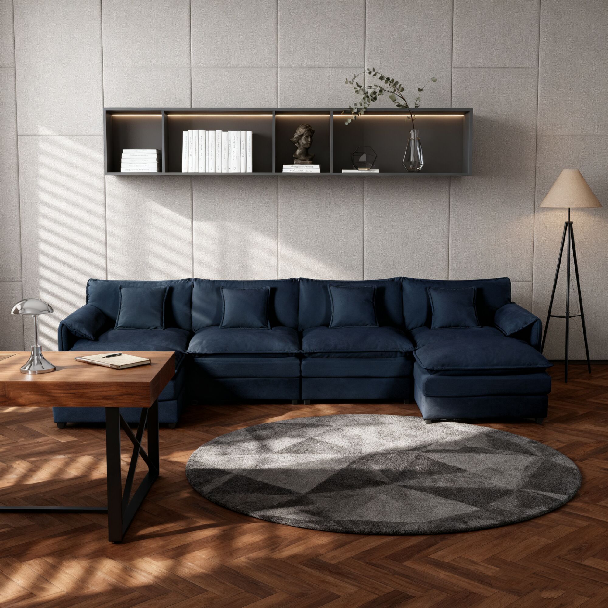 Homy Casa SSOY-05-BL Sofas-Loveseats - View #3