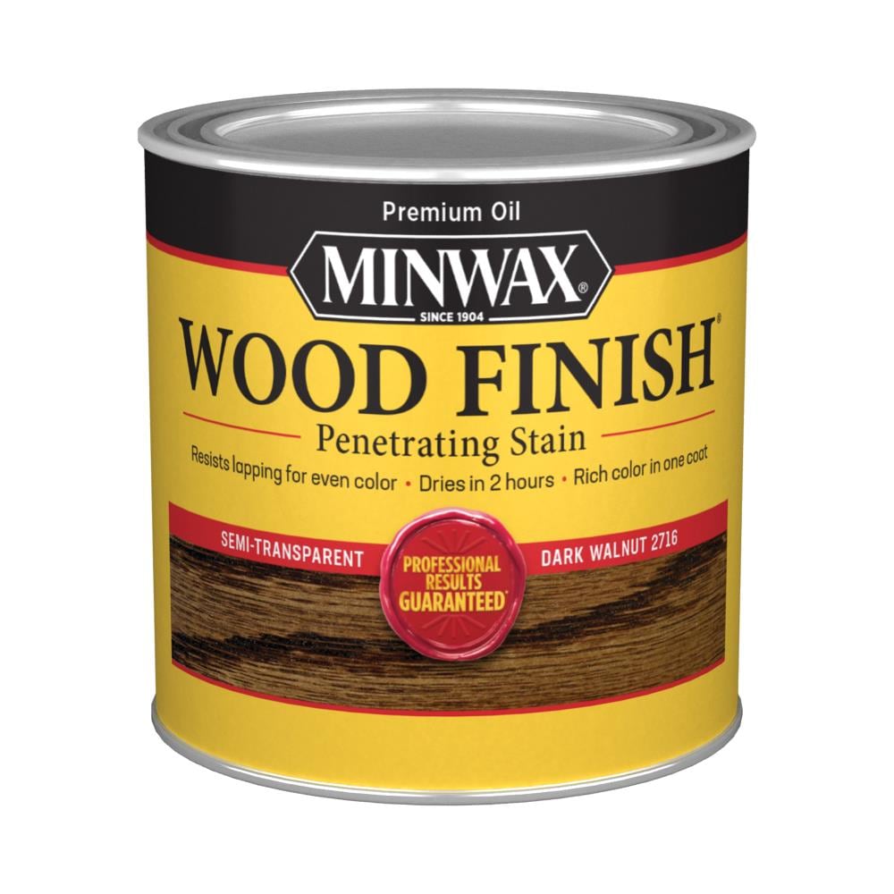 Minwax Wood Finish Oil-based Dark Walnut Semi-transparent Interior 