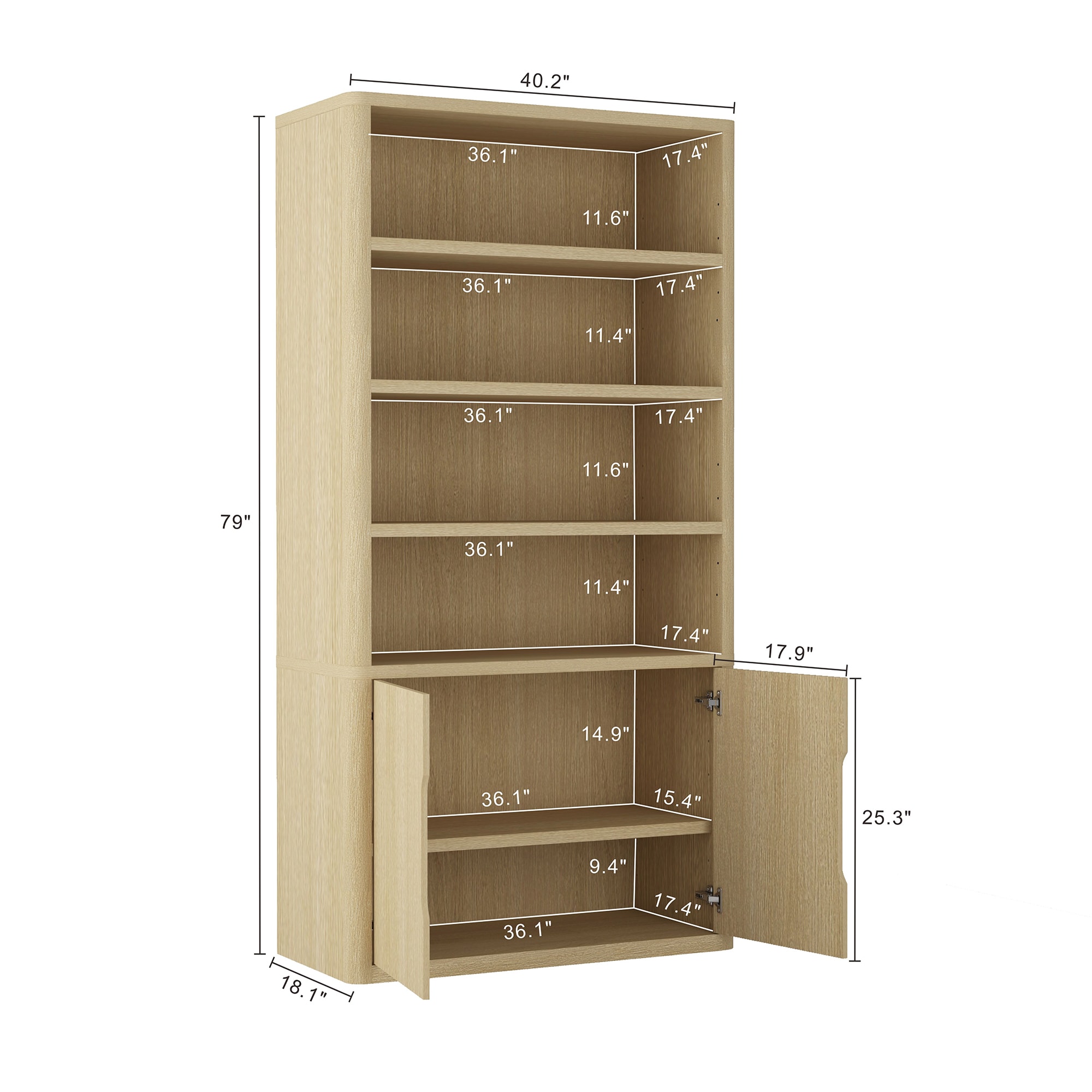 LUXEYARD DS-X-316CBNIT261 bookcases - View #3