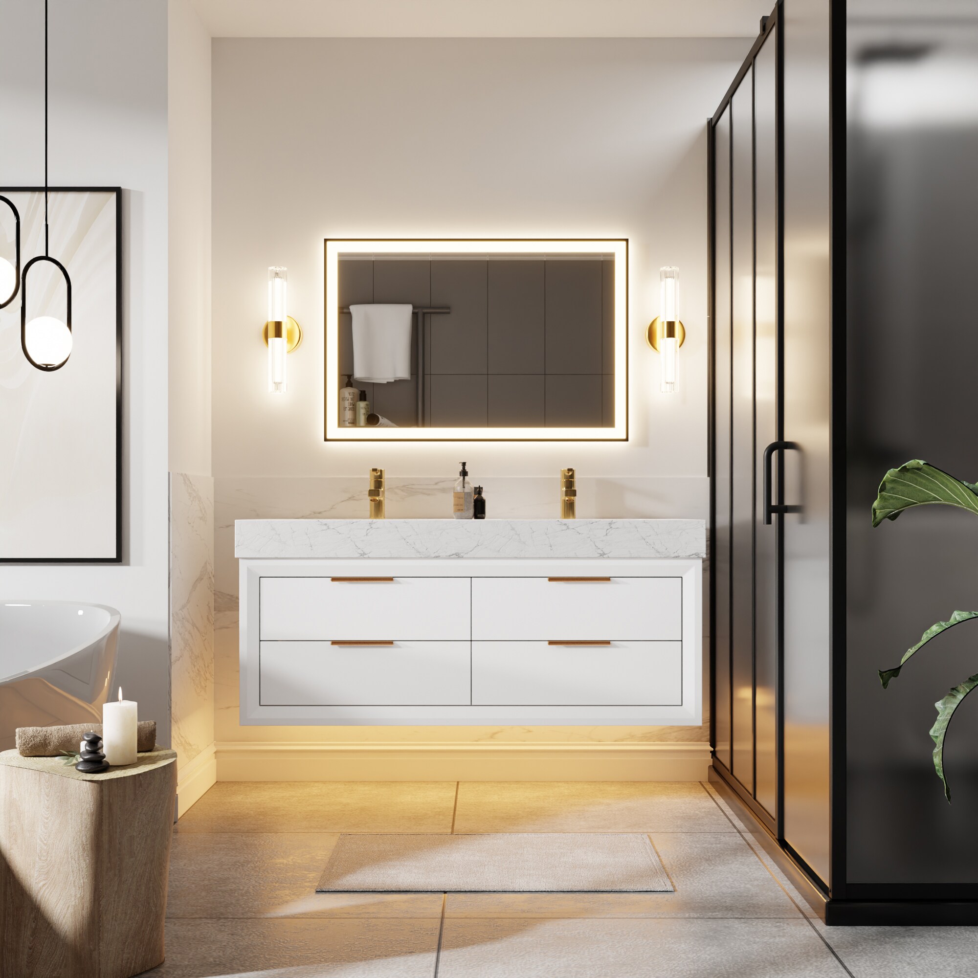 ExBrite XB4821V10DWH Bath-Vanity-Combo - View #8