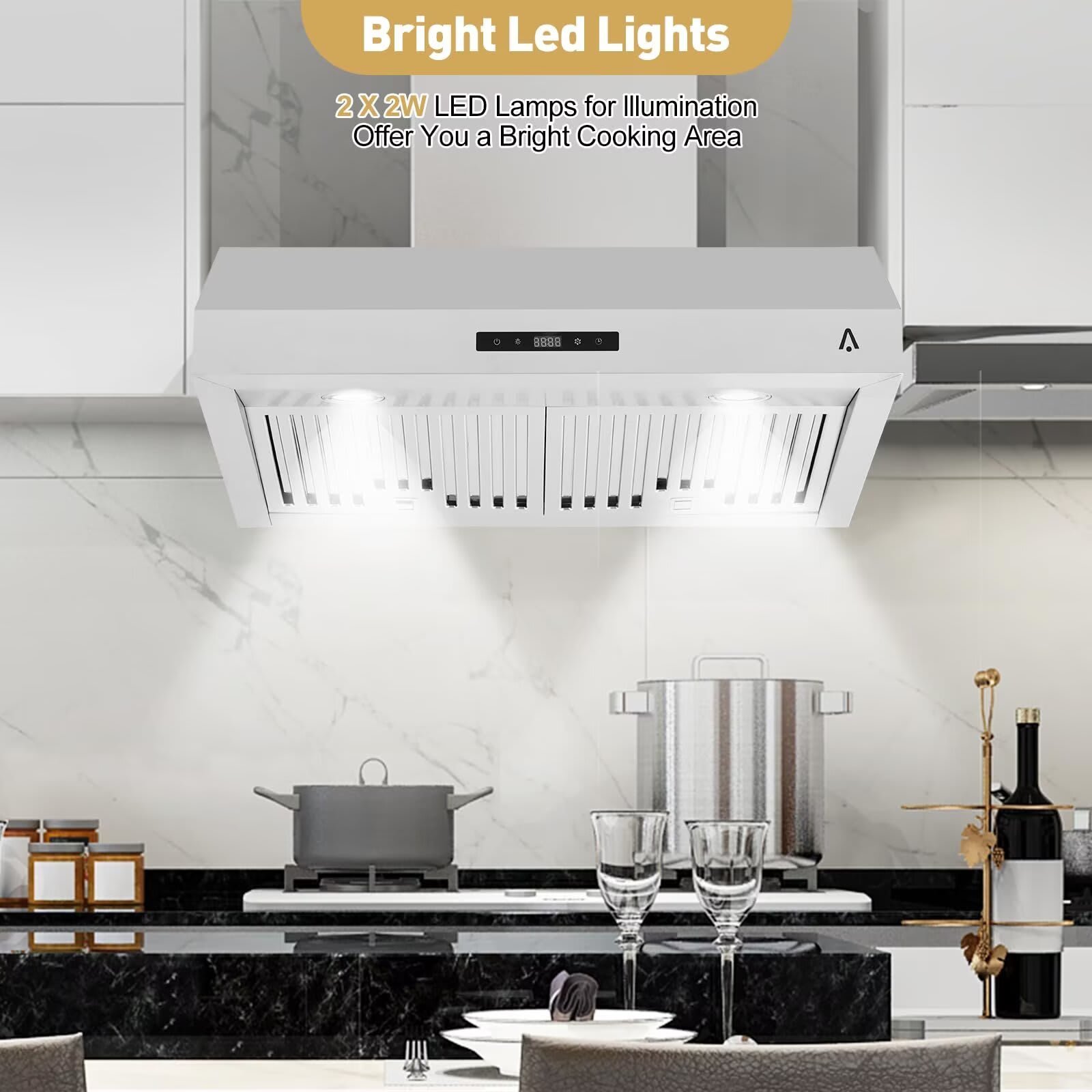 Qeetex JXNAG-PHO-1315F0T8 Undercabinet-Range-Hoods - View #5