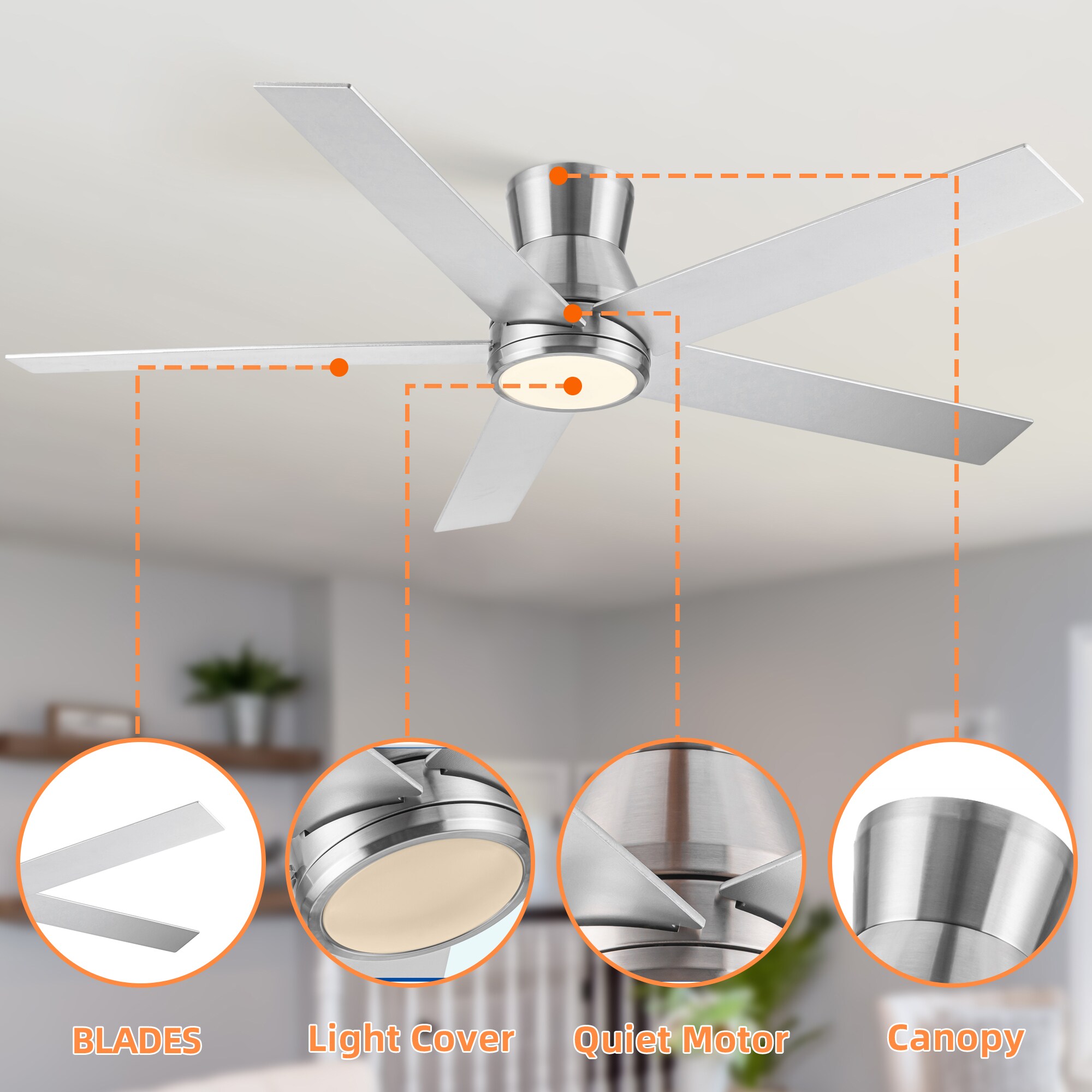 ToolCat SF1-48-YT Ceiling-Fans - View #6
