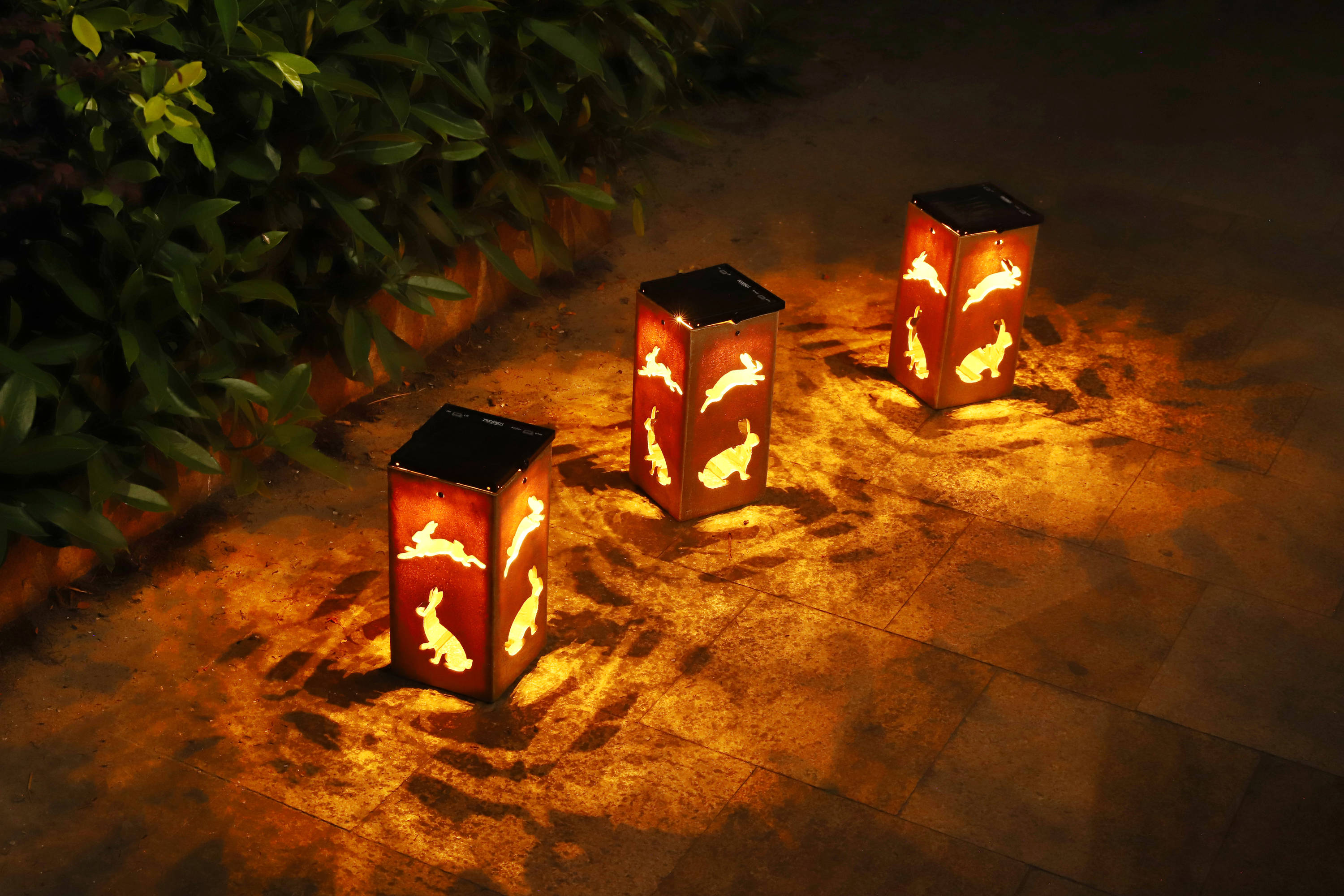 Techko Solar Portable Lantern - Flame or Still Light