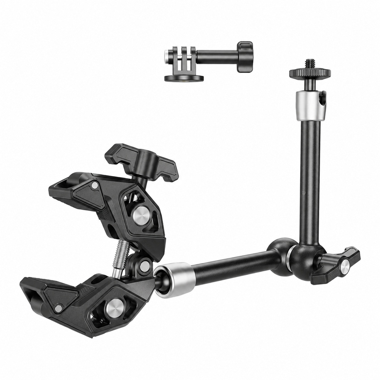 AOIZGMY  Magic Arm Clamp Kit Camera Mount Articulating Friction Arm with Super Clamp 1 Quarter 20 Screw for Camera Light Monitor Webcam Action