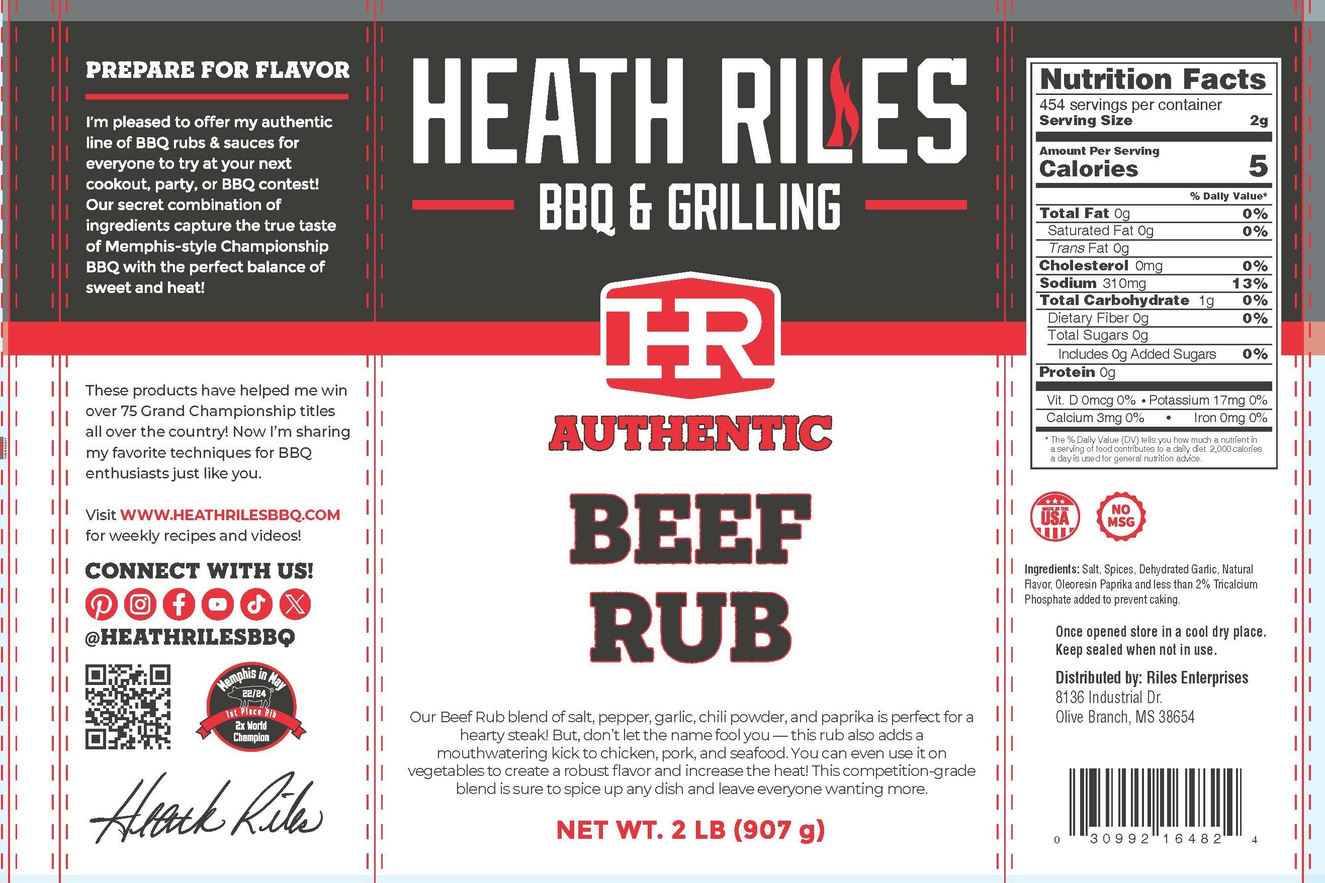 HEATH RILES BBQ & Grilling HRB0014 Dry-Seasoning-Marinades - View #3