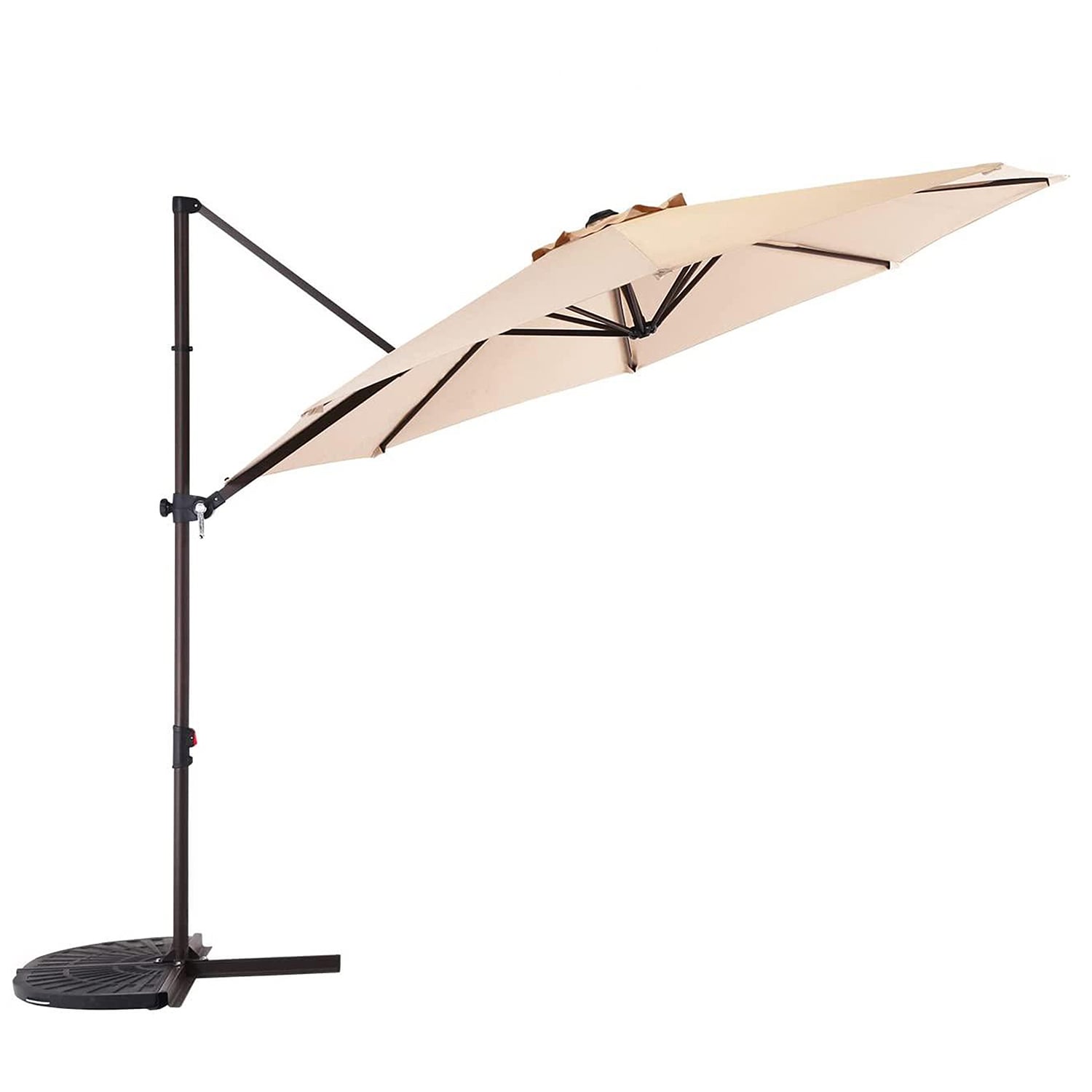 BANSA ROSE YB00KN210710264 10-ft Steel Tan Market Patio Umbrella