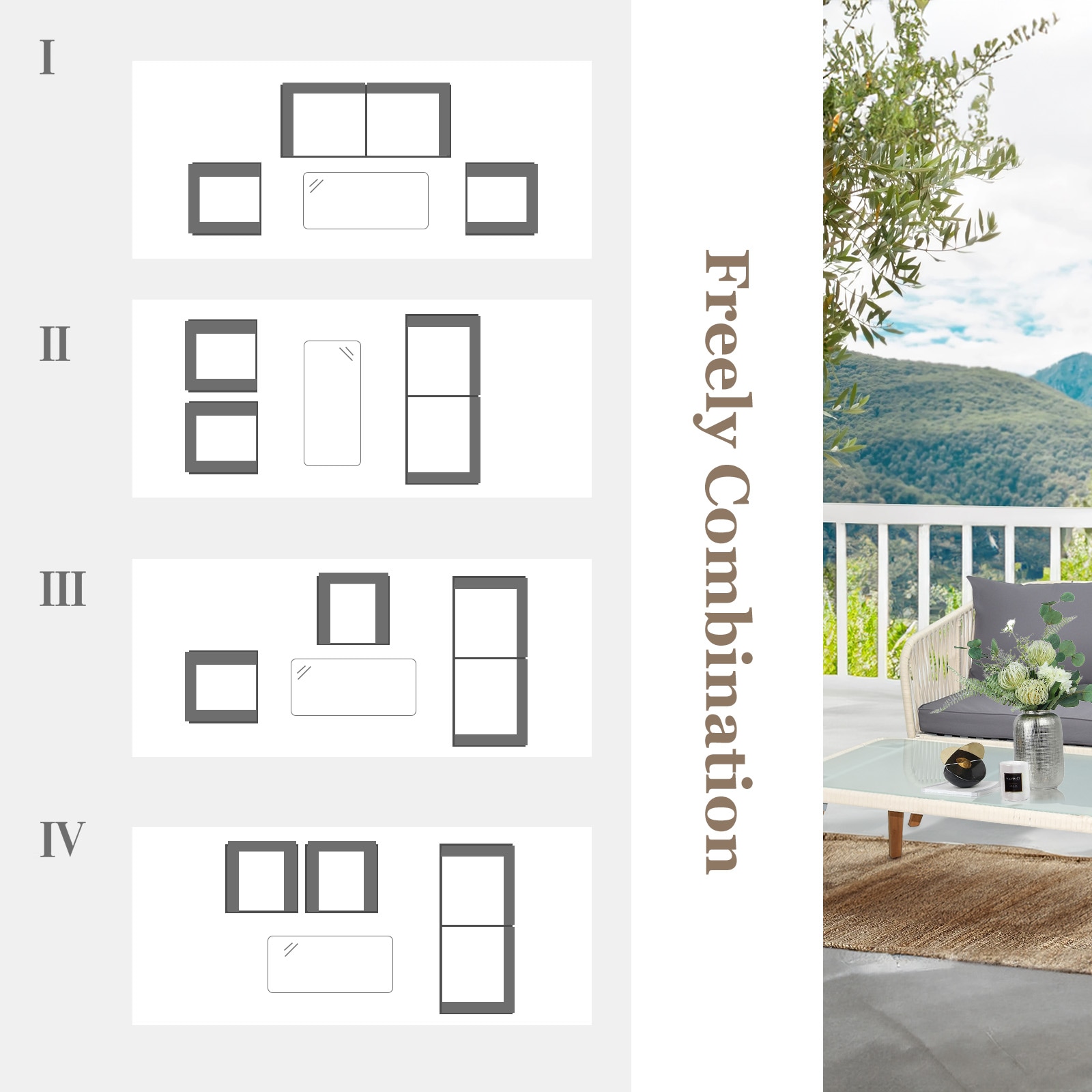 Winado LO1G56000731+732 Patio-Conversation-Sets - View #8