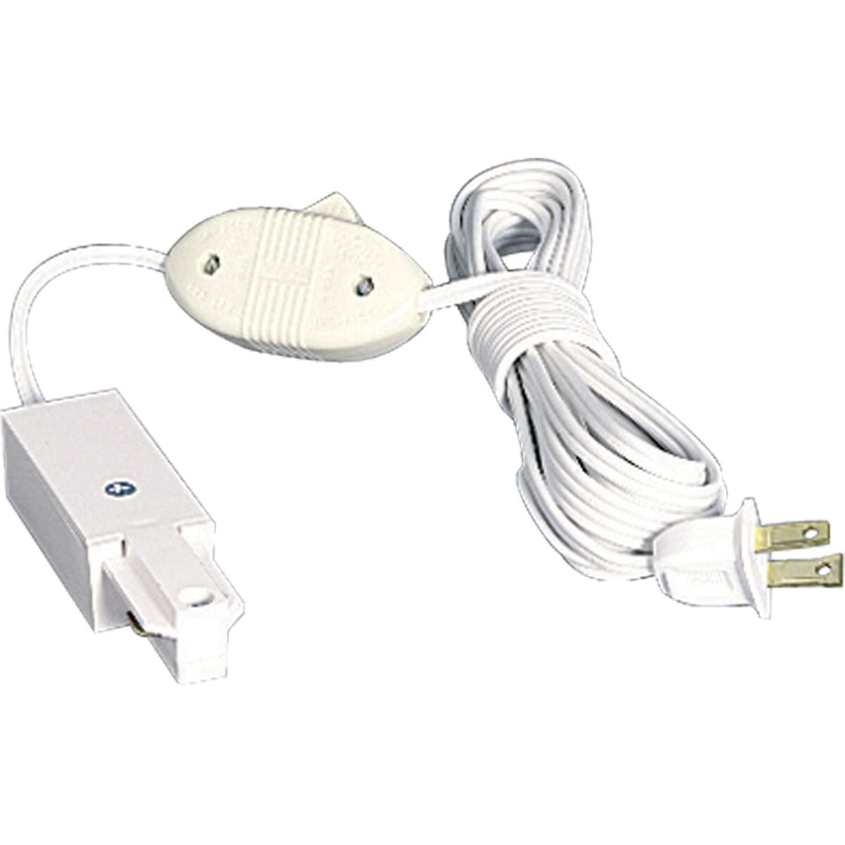 Progress Lighting P9111-28 White Mixed Material Linear Inline Connector