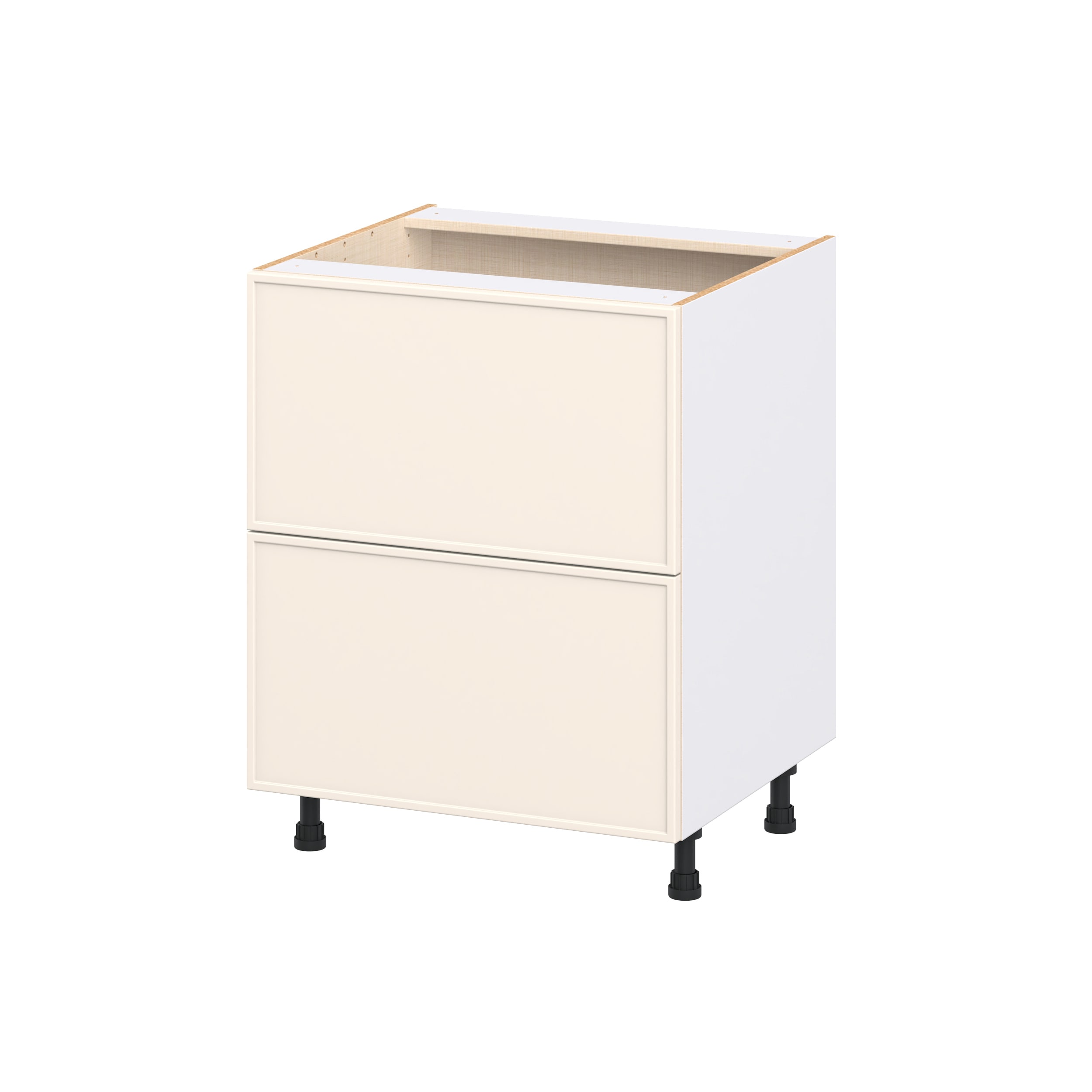 Hugo&Borg DSB2D27WD-CI Chapel Hill 27-in W x 34.5-in H x 24.66-in D Washed Linen 2 -Drawers Drawer Base Fully assembled Cabinet Flat Panel