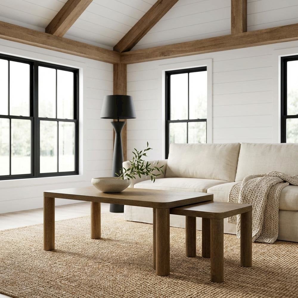 FurniFact BO4035180WHT Accent-Table-Sets - View #2