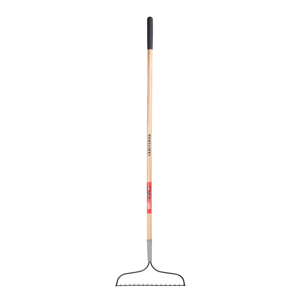 CRAFTSMAN CMXMLTP35315 15-in Welded steel Lawn rake with Wood Handle
