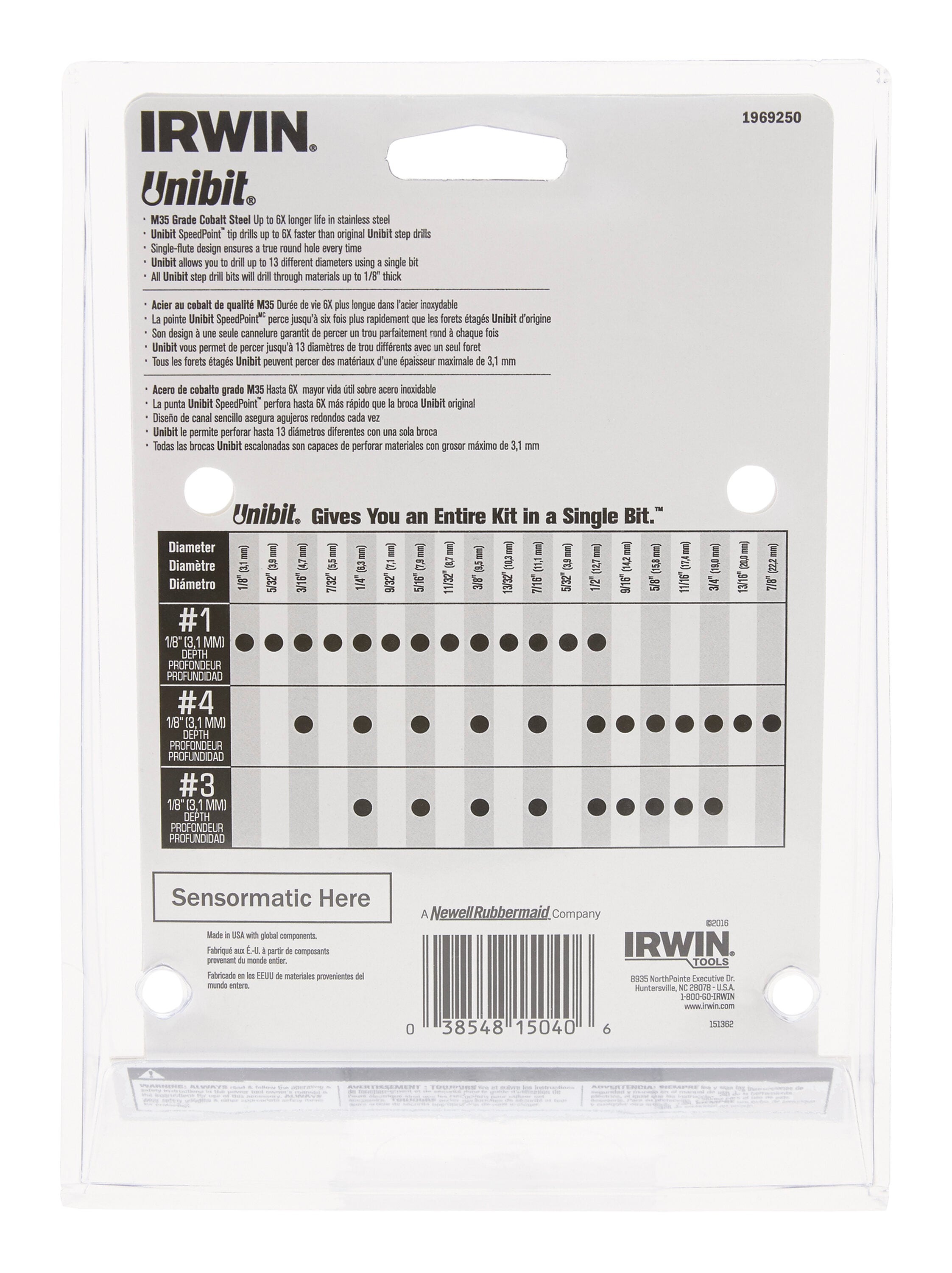 IRWIN 15504PKSM Metal-Step-Drill-Bits - View #2