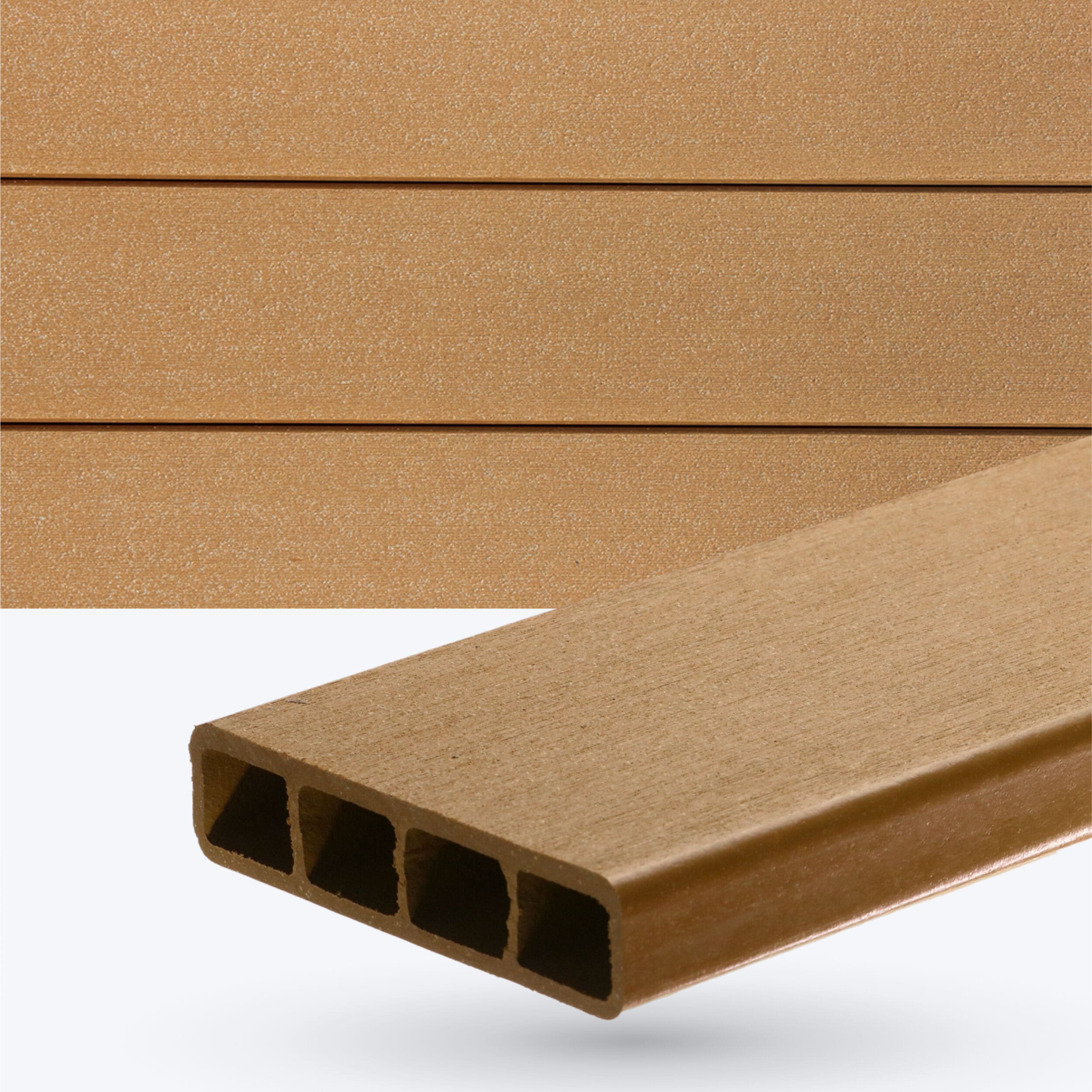 DuxxBak DX-ID-240C-S4S I.Dekk 1-in x 6-in x 20-ft Cedar Square Composite Deck board