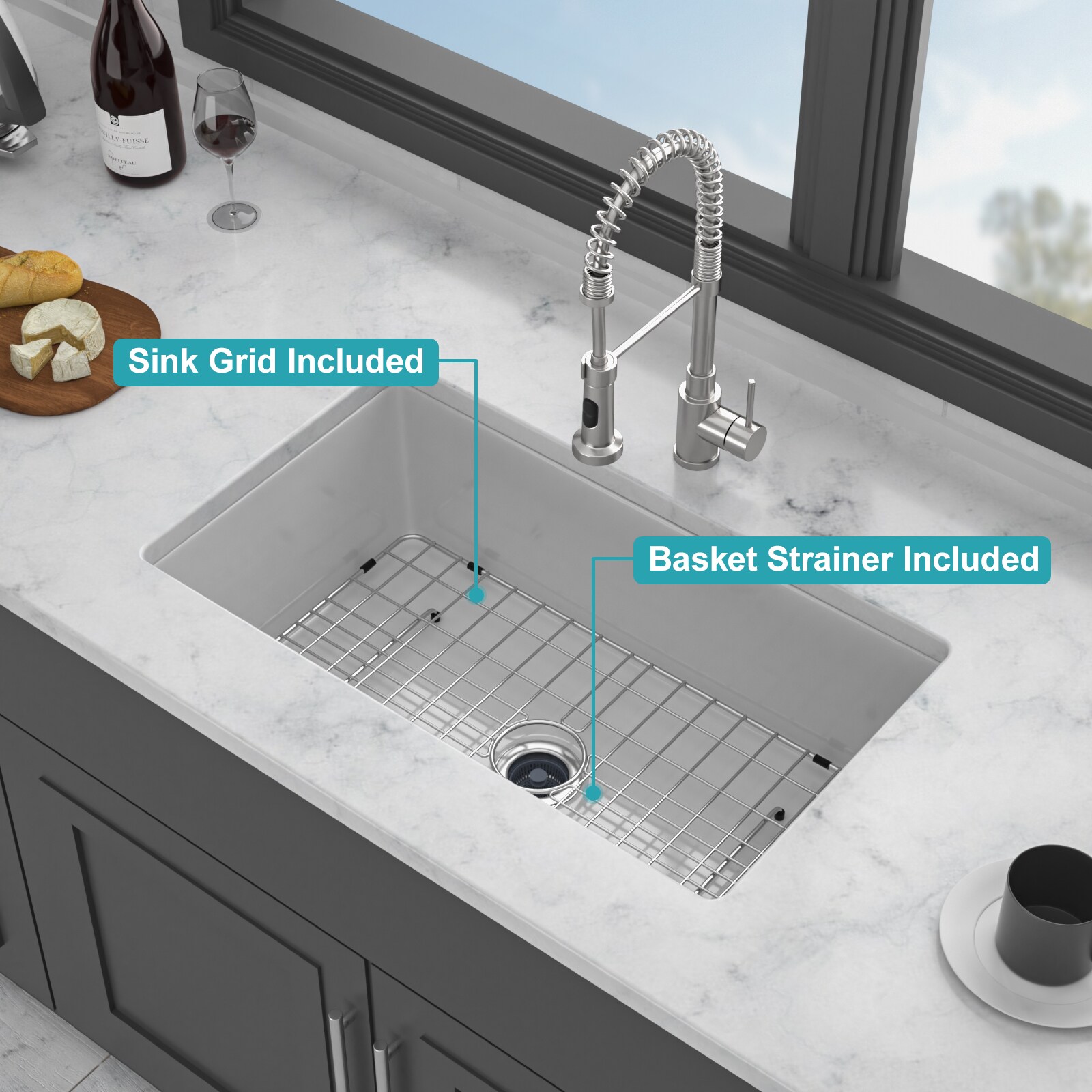 CASAINC SLLAW3321R1 Kitchen-Sinks - View #7