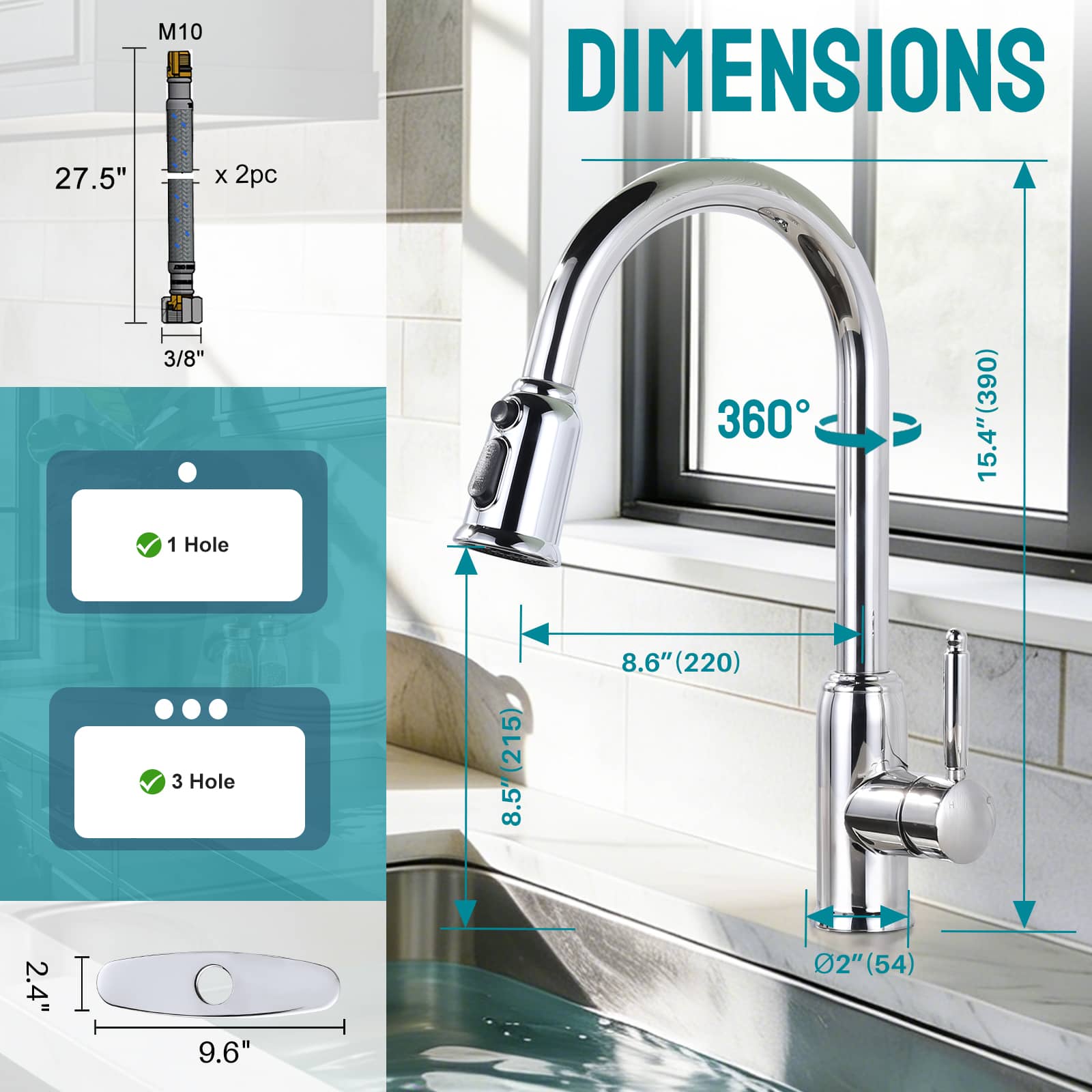 ARCORA AR7100101C Kitchen-Faucets - View #5