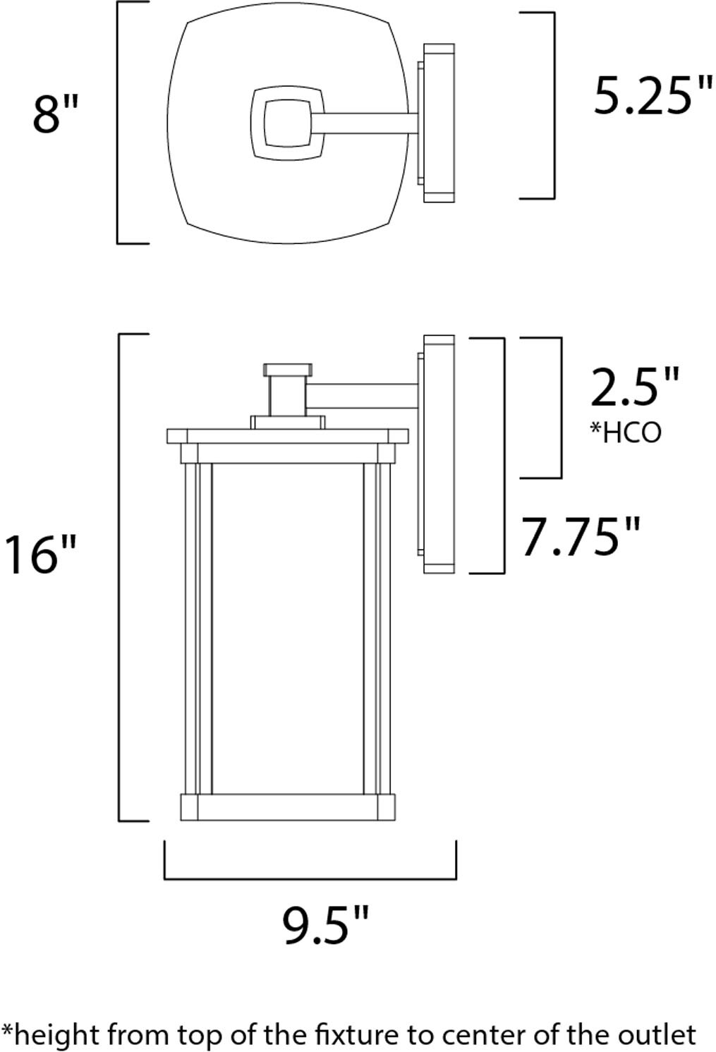 Maxim Lighting 65654CDWSBZ Outdoor-Wall-Lighting - View #2