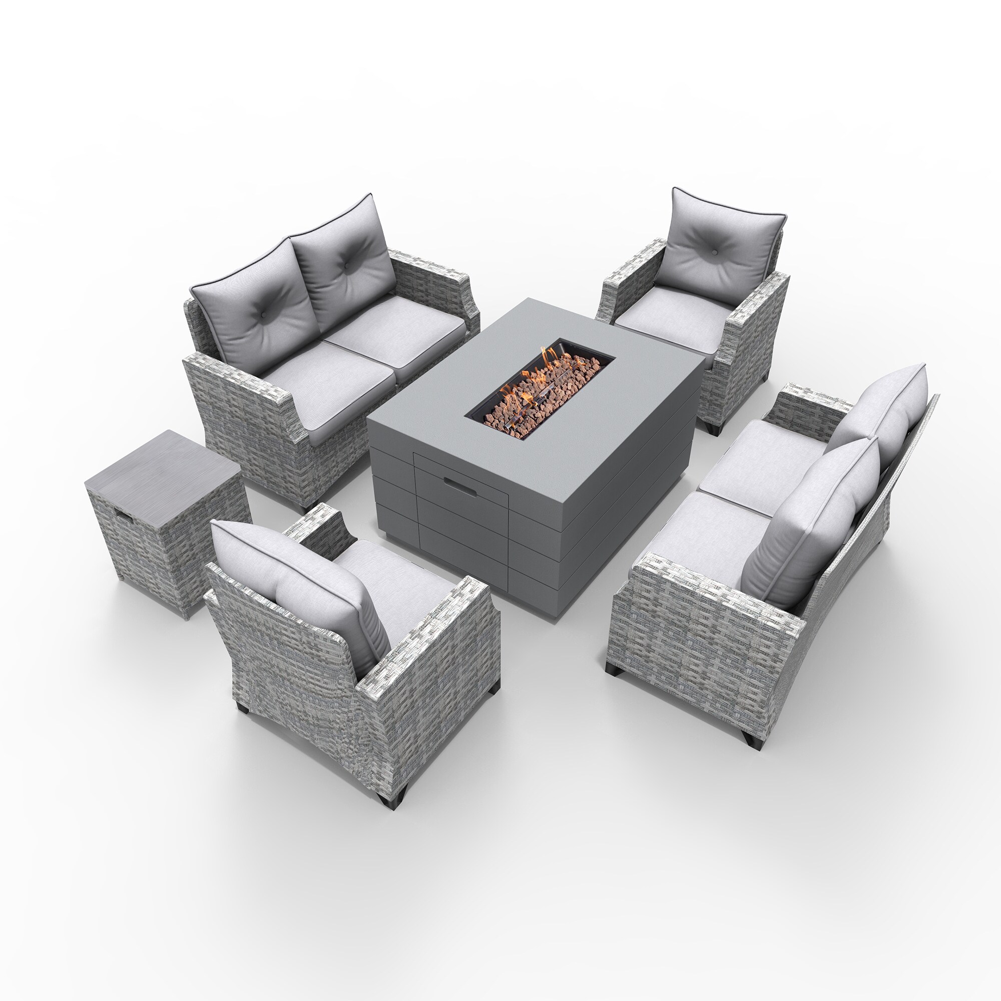 Moda Furnishings 2150-1801-2S Patio-Conversation-Sets - View #4