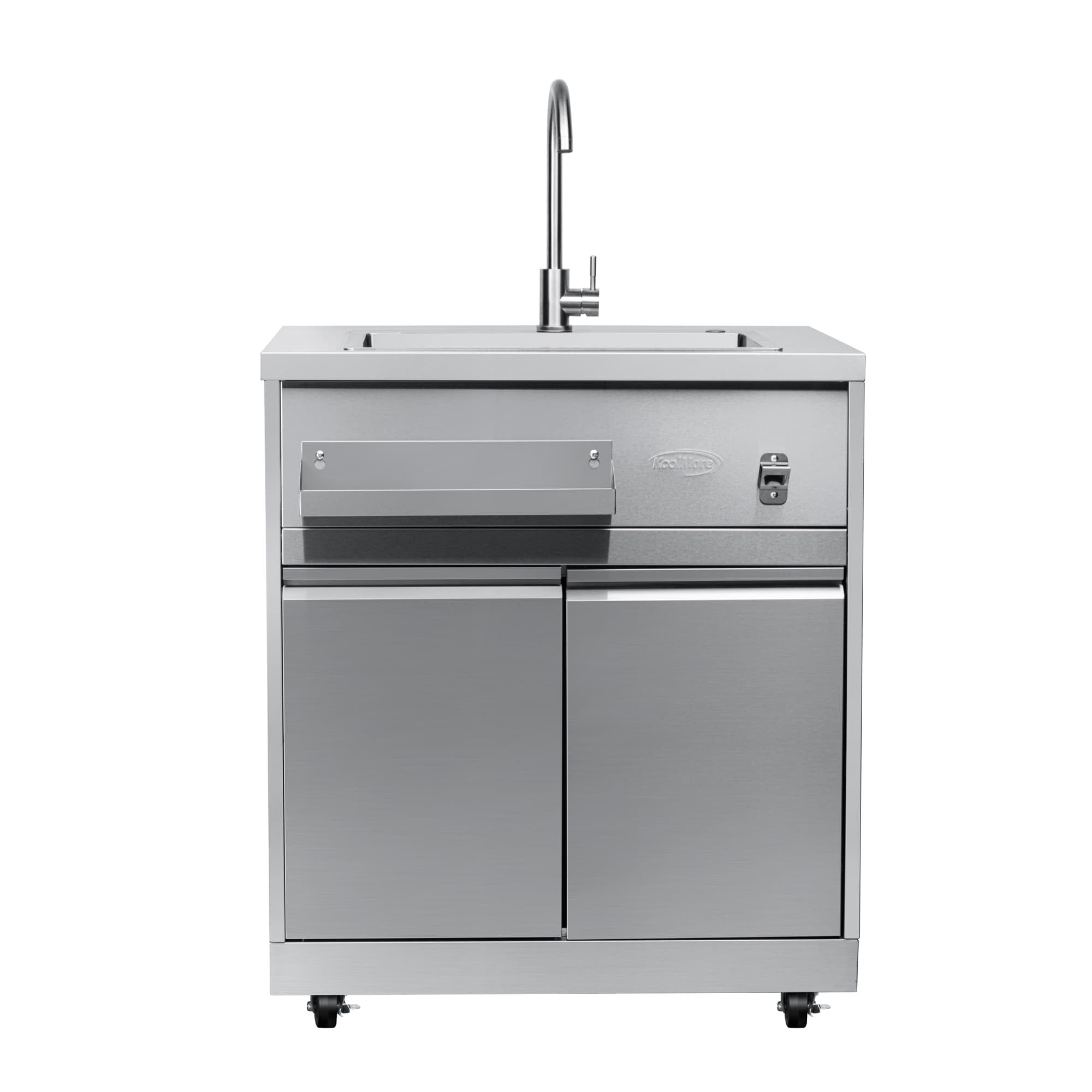 KoolMore LOW-KM-OKS-SWC KoolMore 26-in W x 26-in D x 37.9-in H Modular Outdoor Kitchen Sink