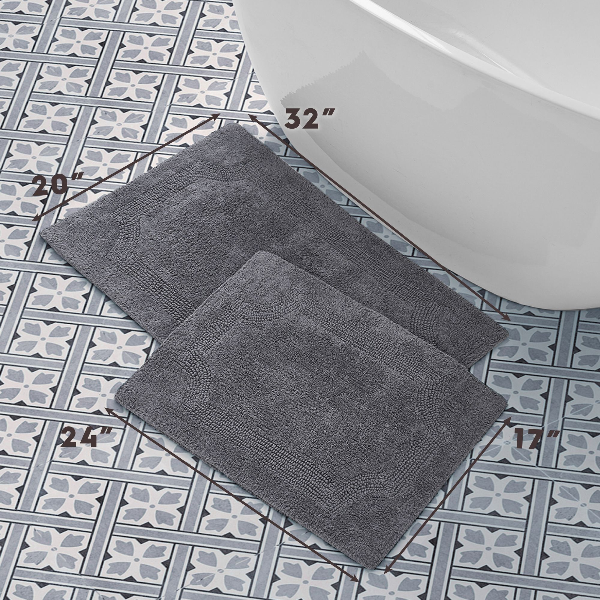 Laura Ashley 646760076550 Bath-Rugs - View #3