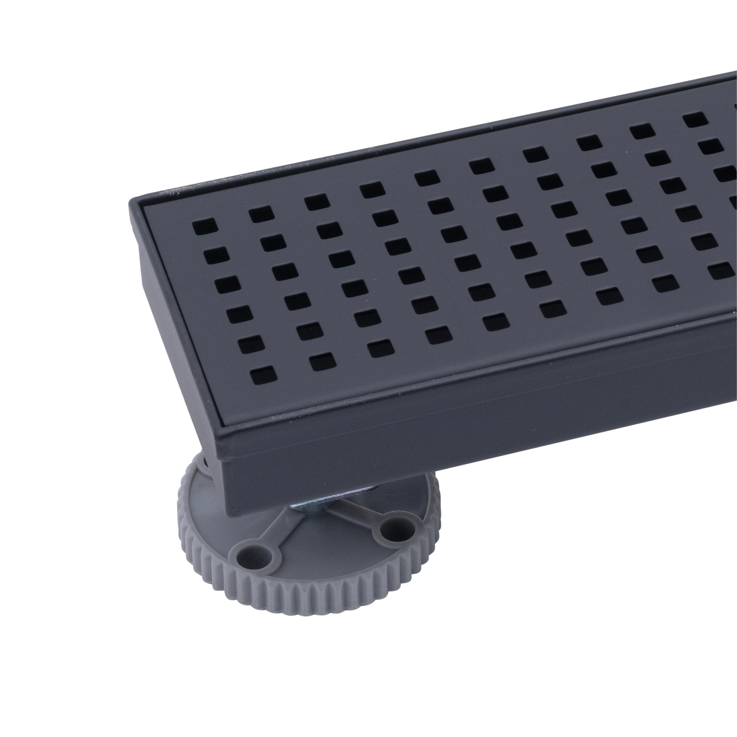 oatey-vivante-24-in-matte-black-linear-shower-drain-with-square-pattern