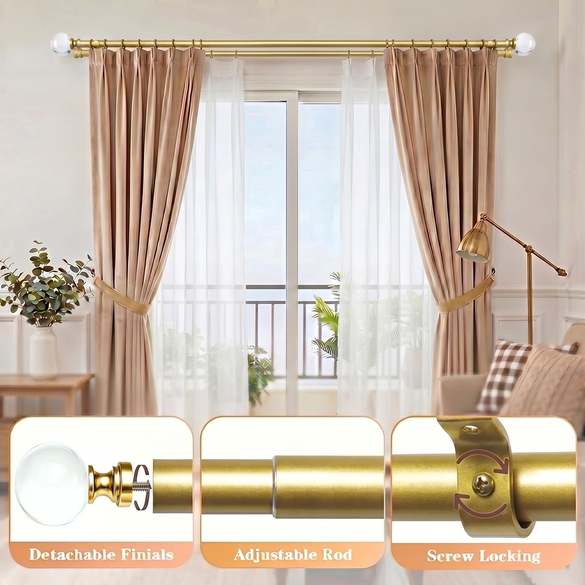 AKSCYZM LAK0818K235 Curtain-Rods - View #2