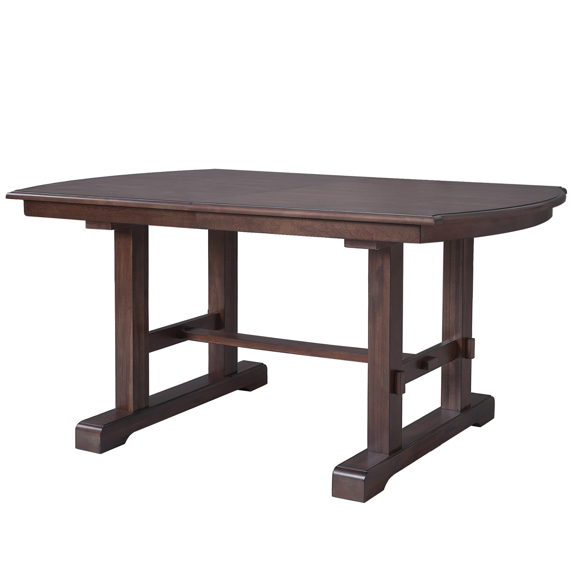Vynxaria LESX0754-DJCZ-DT026 60inch 78inch Extendable Dining Table  Farmhouse Wooden Kitchen Table with Removable Leaf  Large Expanding Table for 4 or 8 Cherry