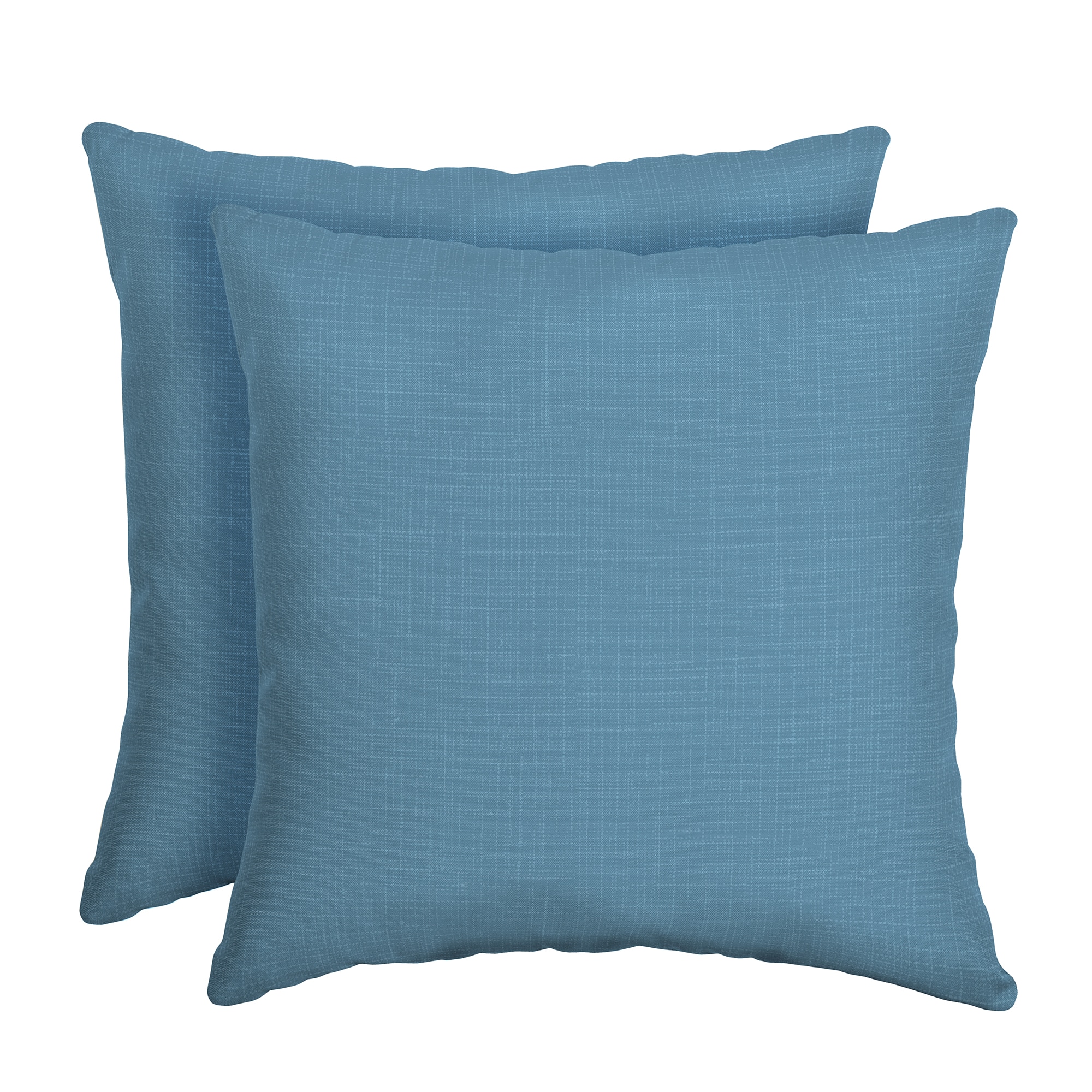 Outdoor Throw Pillow 16 in. x 16 in. Inserts Set of 4 Water