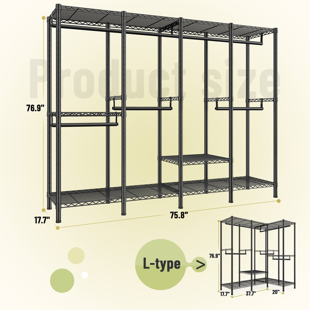 Raybee RB4D5H-BLE Garment-Racks - View #3