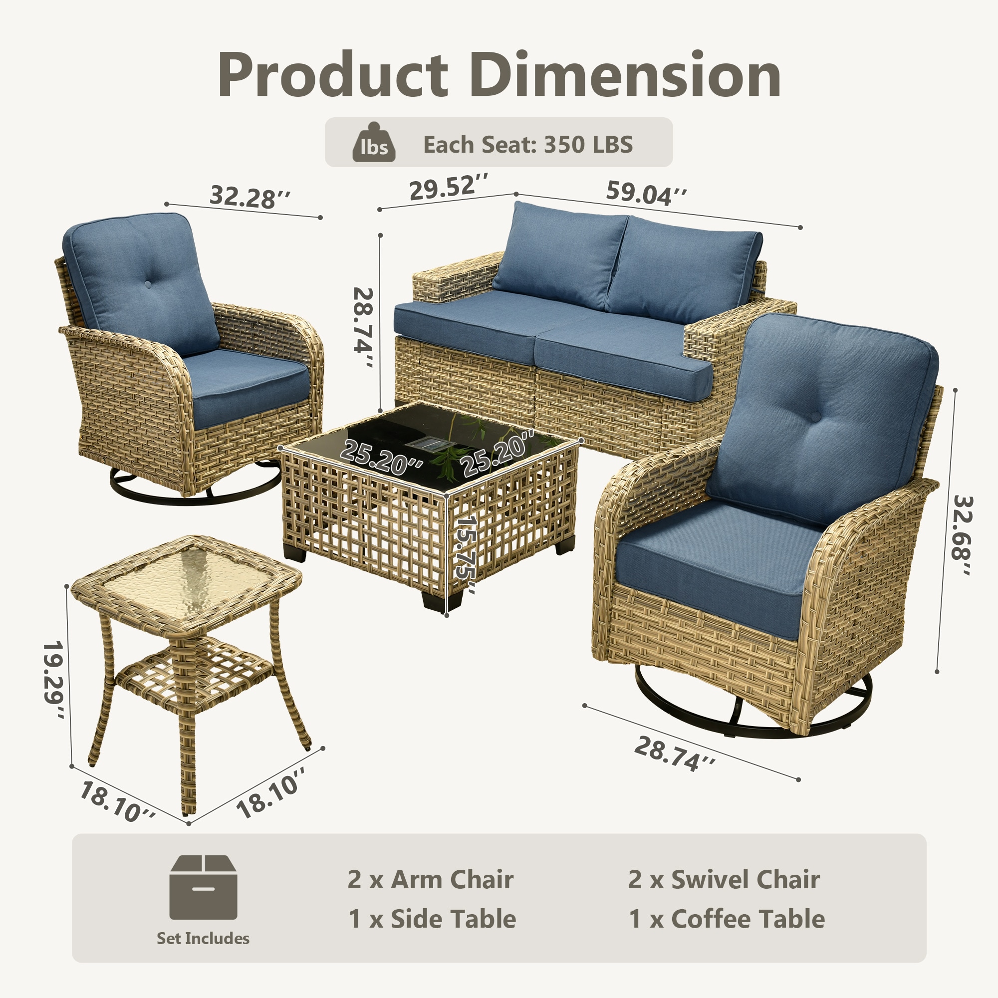Caodoc L5-YZTBS500-1 Patio-Sofas-Daybeds - View #9