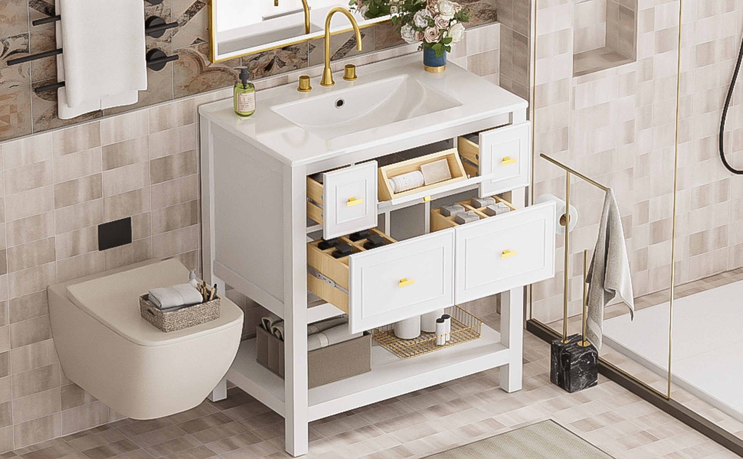 ModernLuxe L3P-N710P247488K Bath-Vanity-Combo - View #14