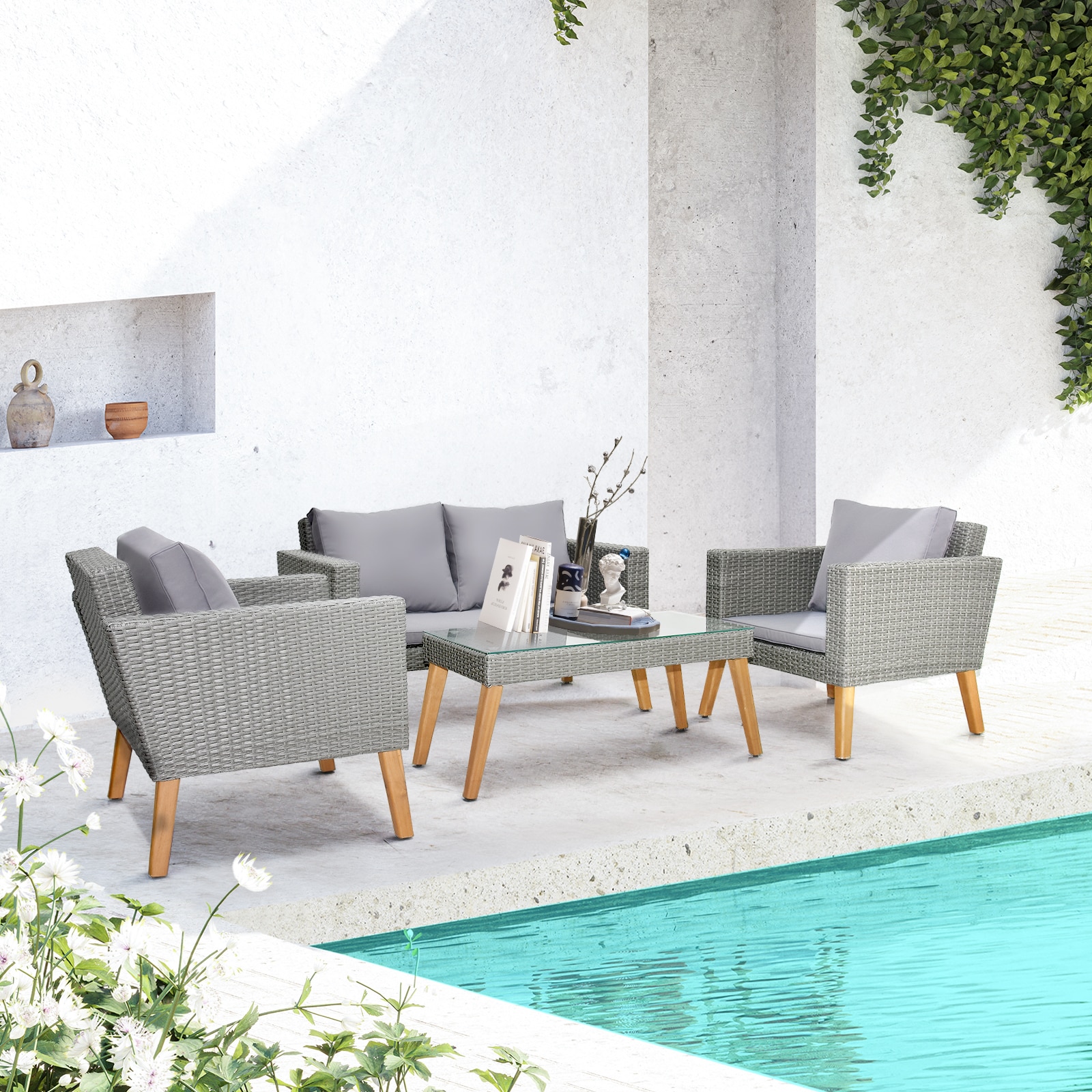 Winado LO1G56000720+721 Patio-Conversation-Sets - View #2