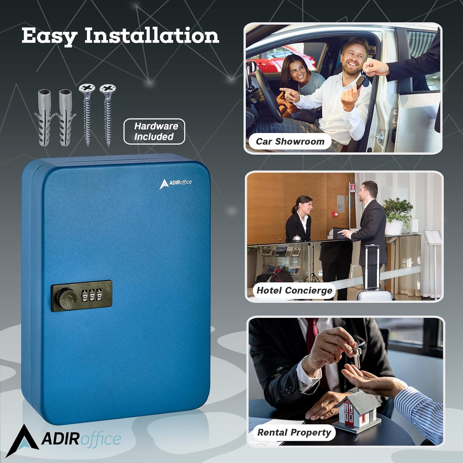AdirOffice 682-48-BLU-689-PKG Key-Safes - View #8