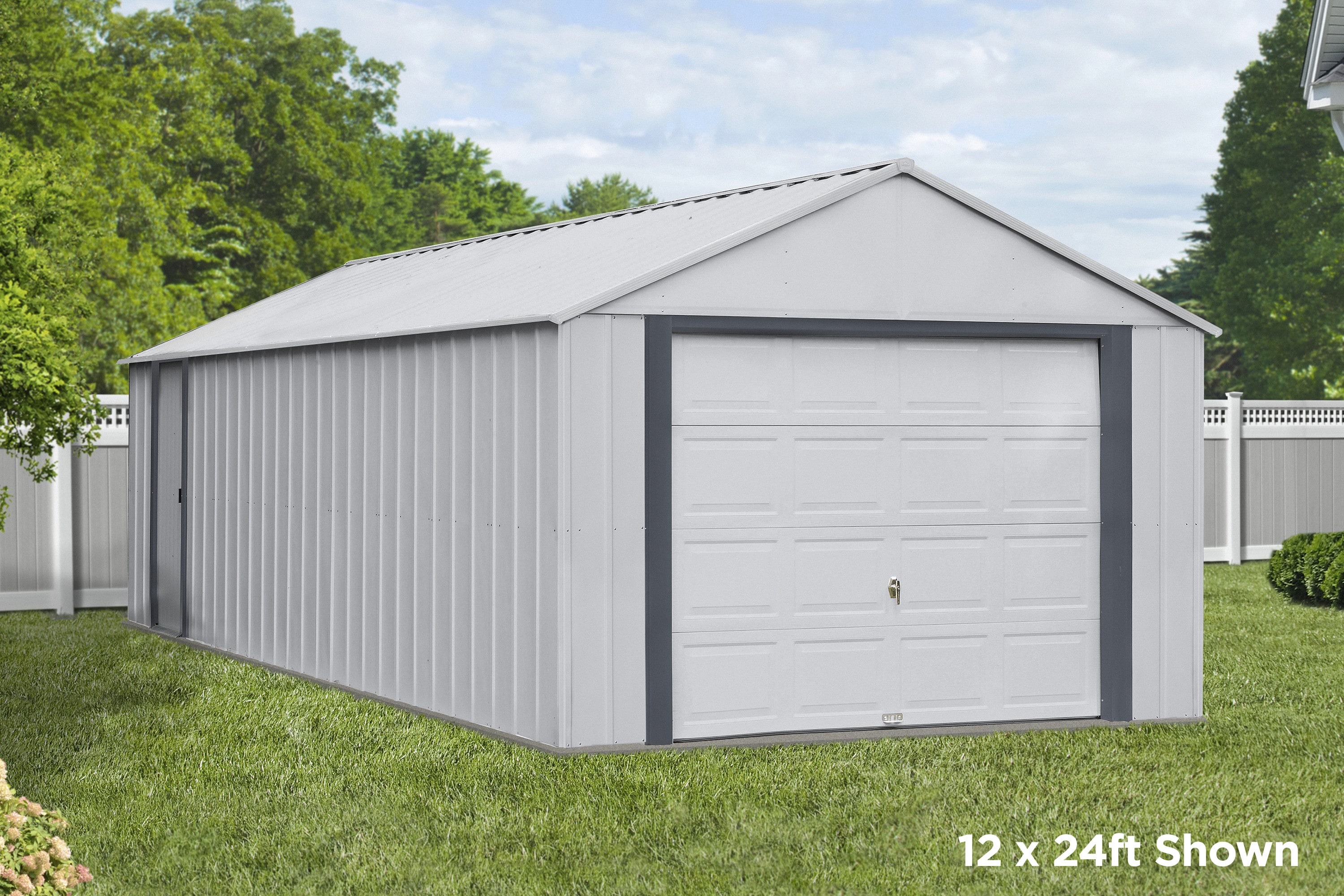 Arrow BGR1224FG 12-ft x 24-ft Metal Storage Shed