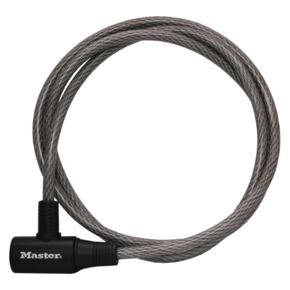 Master Lock  3/8 in. W X 6 ft. L Vinyl Covered Steel Pin Tumbler Locking Cable