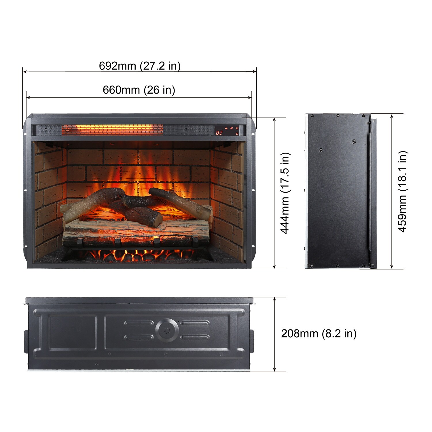 Mondawe MA-CE60S03 Electric-Fireplaces - View #9