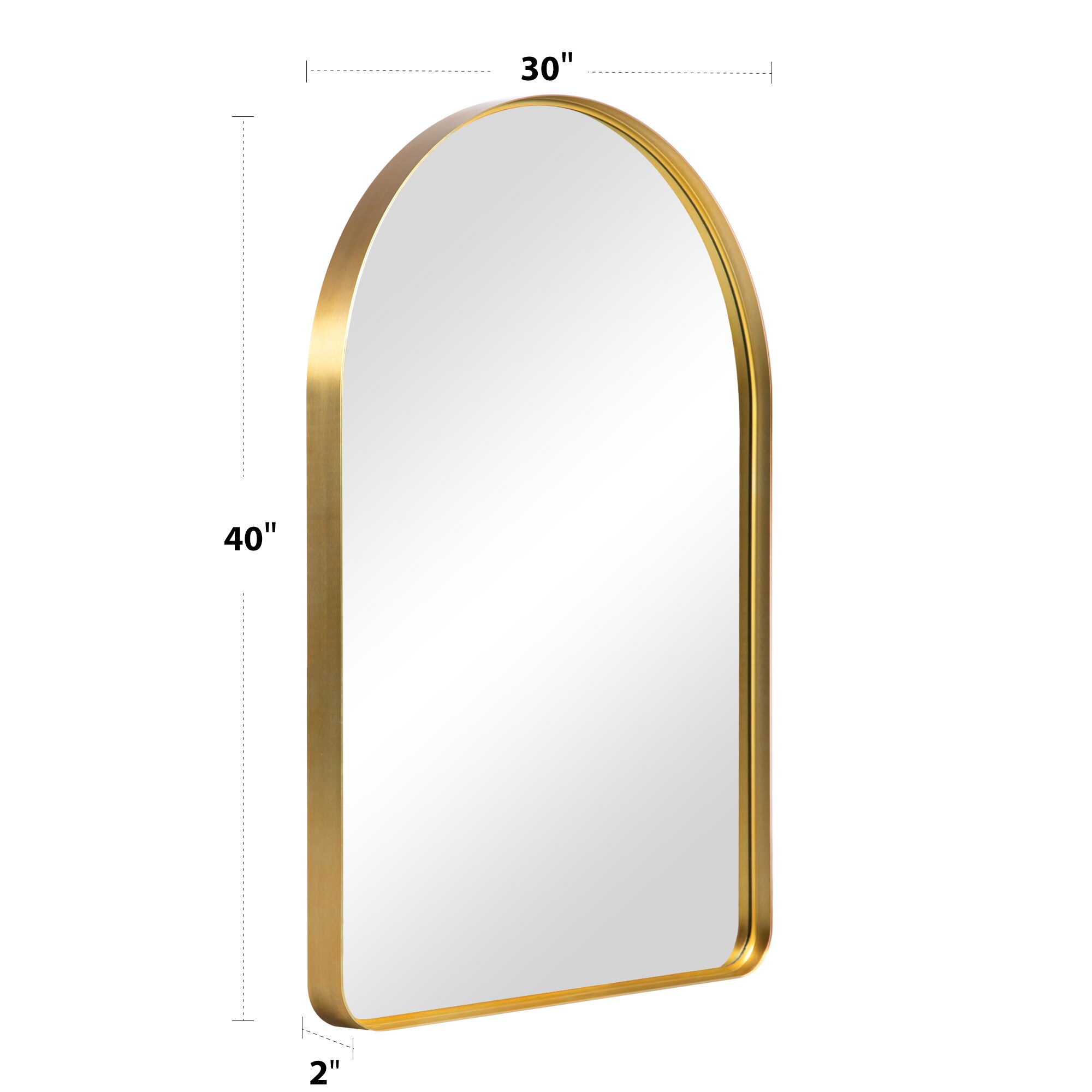 NeuType Oval Mirror Gold 39x20 Bathroom Select Size, Color